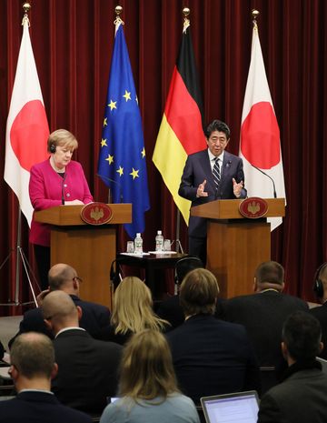 Photograph of the Japan-Germany joint press conference