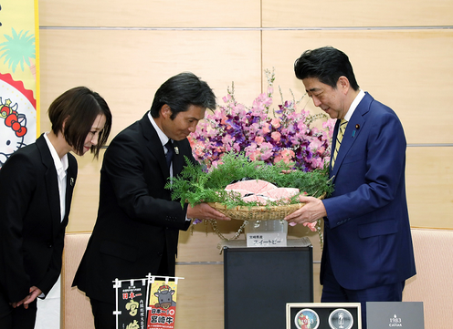 Photograph of the Prime Minister receiving the courtesy call (2)