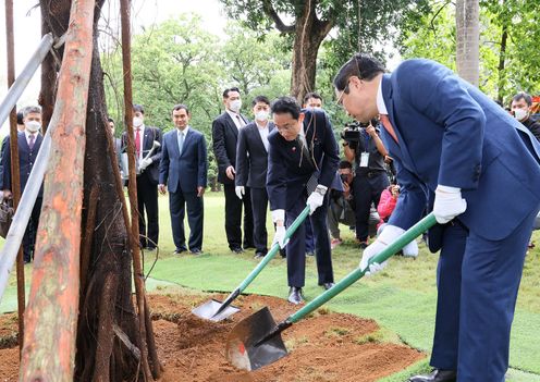 Photograph of a tree planting ceremony (1)