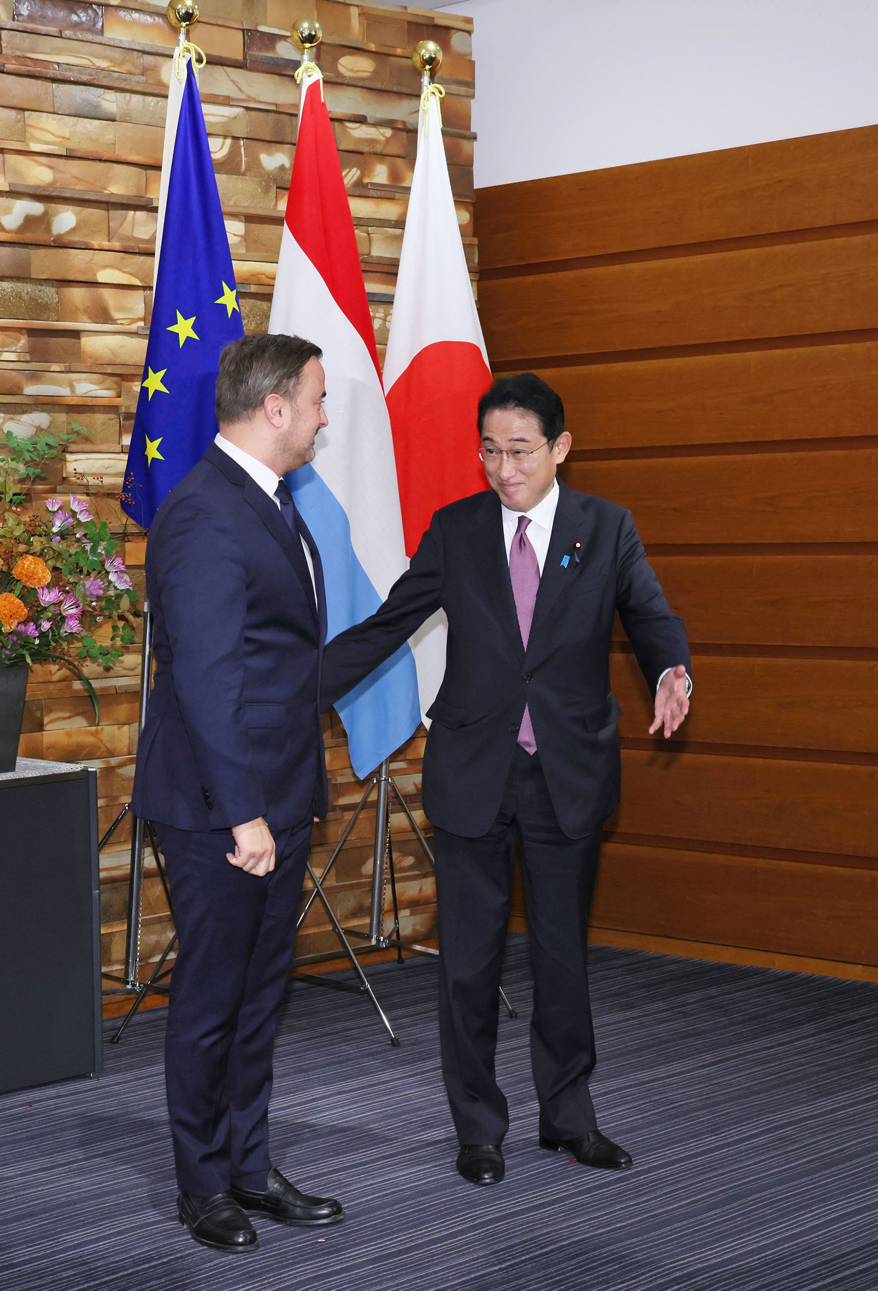 Photograph of the Japan-Luxembourg Summit Meeting (3)