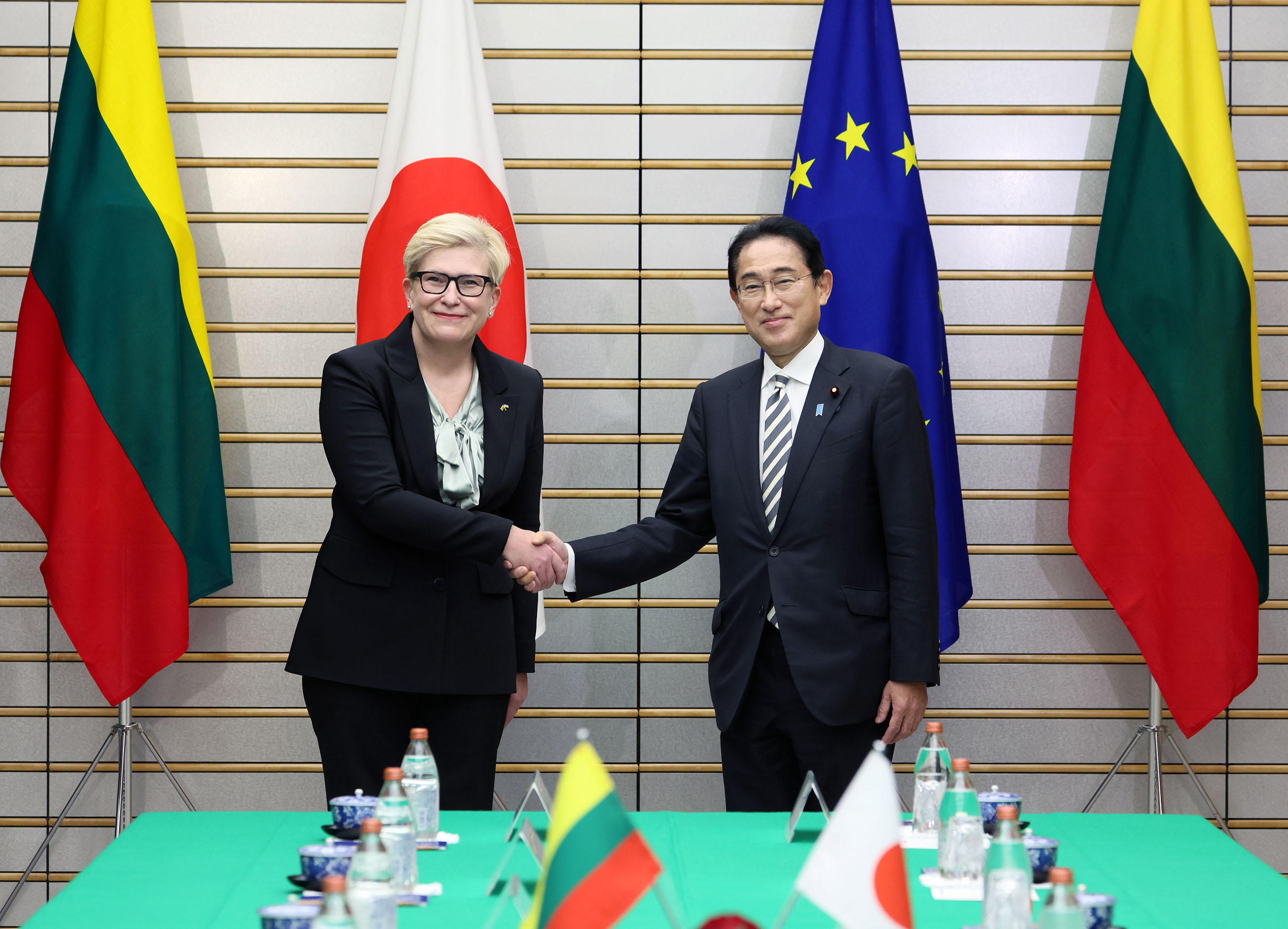 Photograph of the Japan-Lithuania Summit Meeting (3)