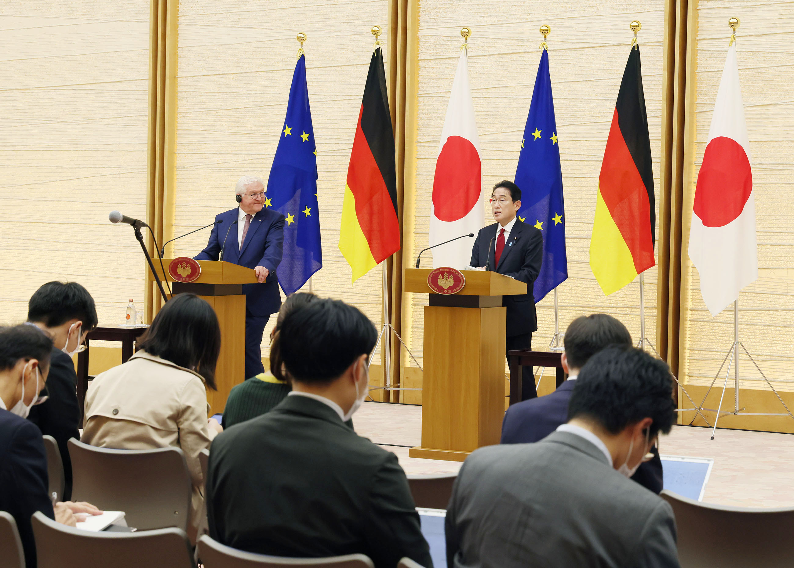 Photograph of the Japan-Germany joint press conference (2)