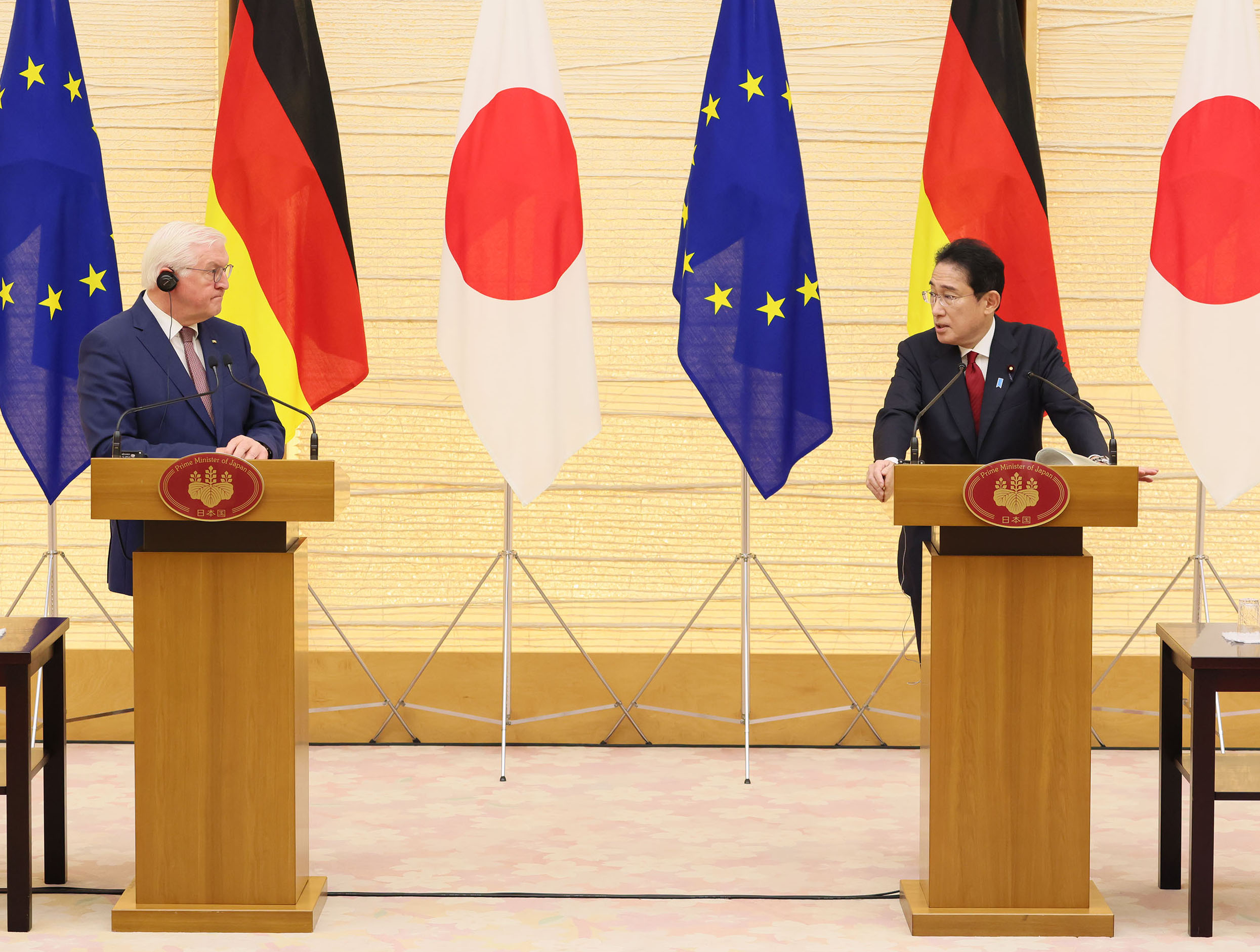 Photograph of the Japan-Germany joint press conference (6)