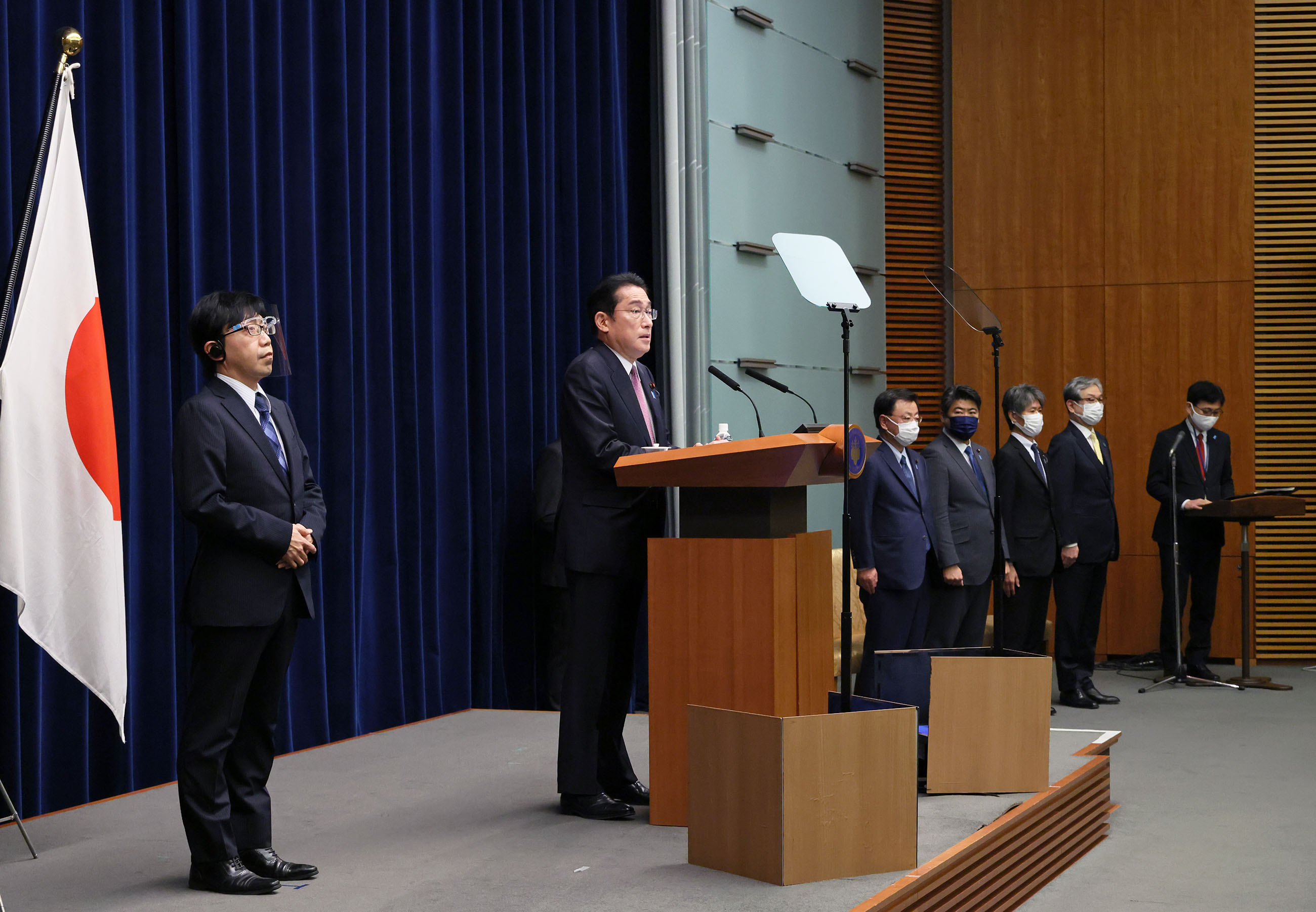 Prime Minister Kishida making an opening statement (2)