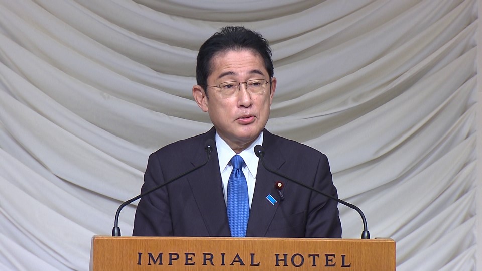 2022 Special Seminar Prime Minister Kishida delivering an address