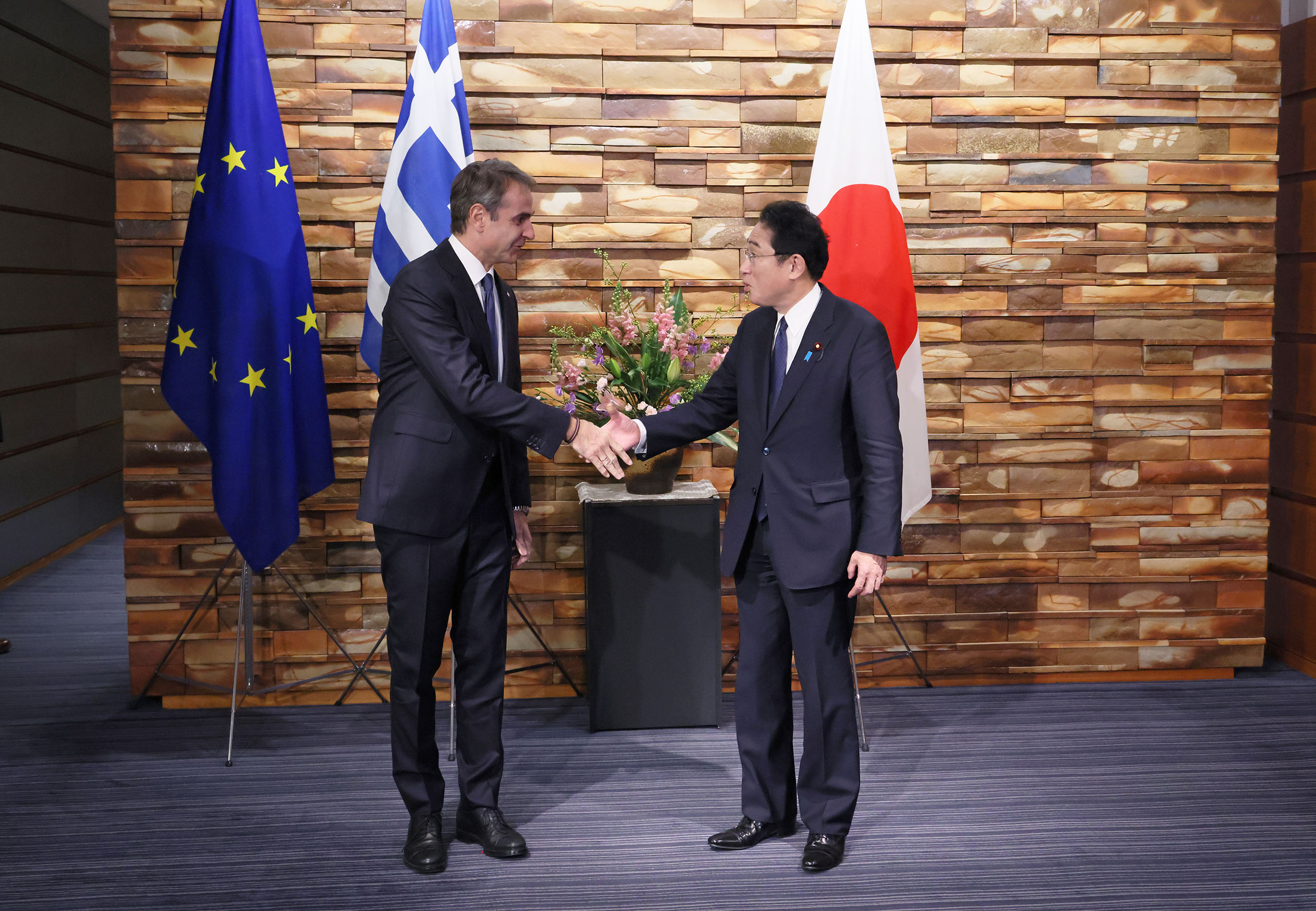 The two leaders shaking hands (3)