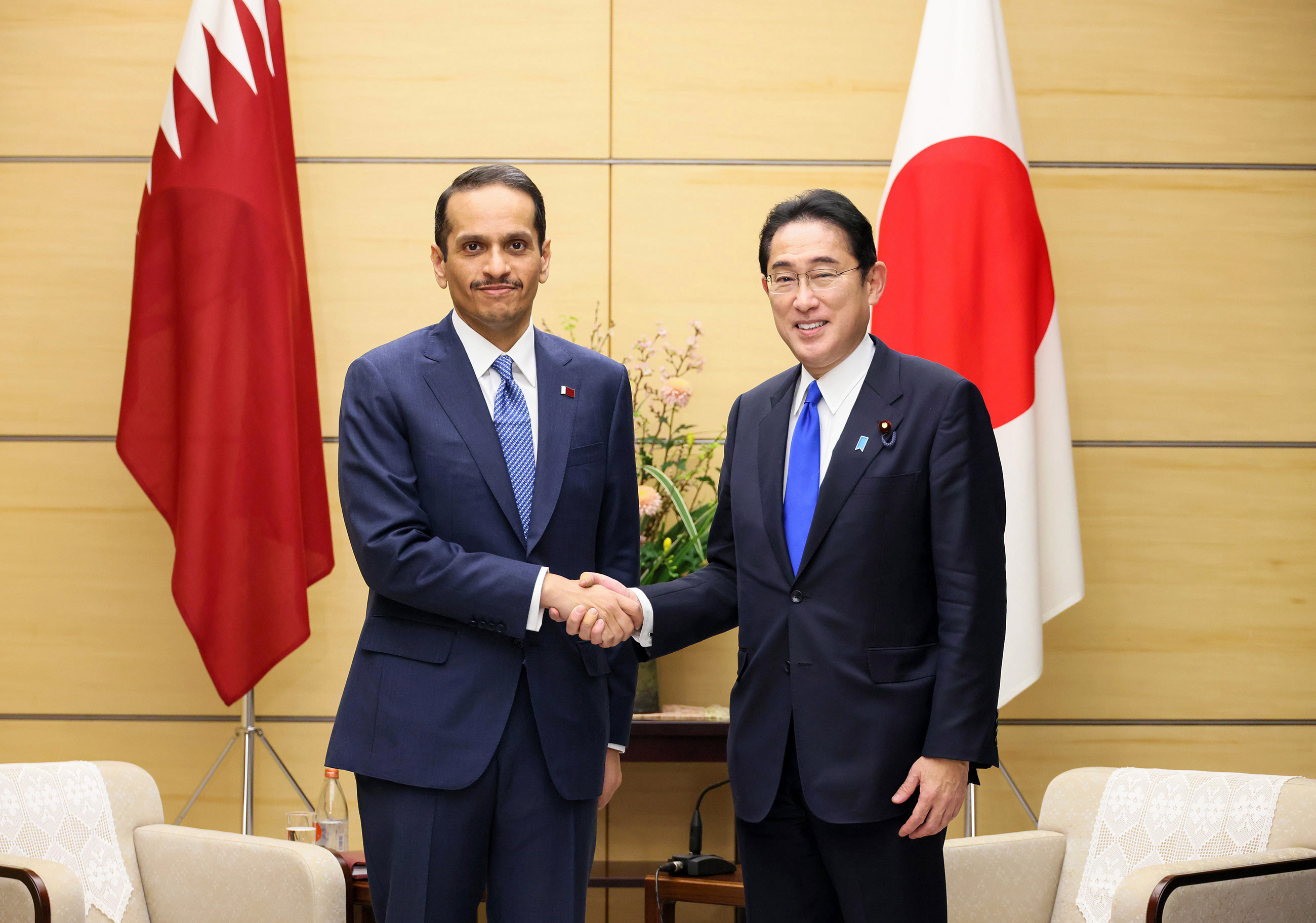 Courtesy Call from Deputy Prime Minister and Minister of Foreign Affairs of Qatar Sheikh Mohammed bin Abdulrahman Al-Thani
