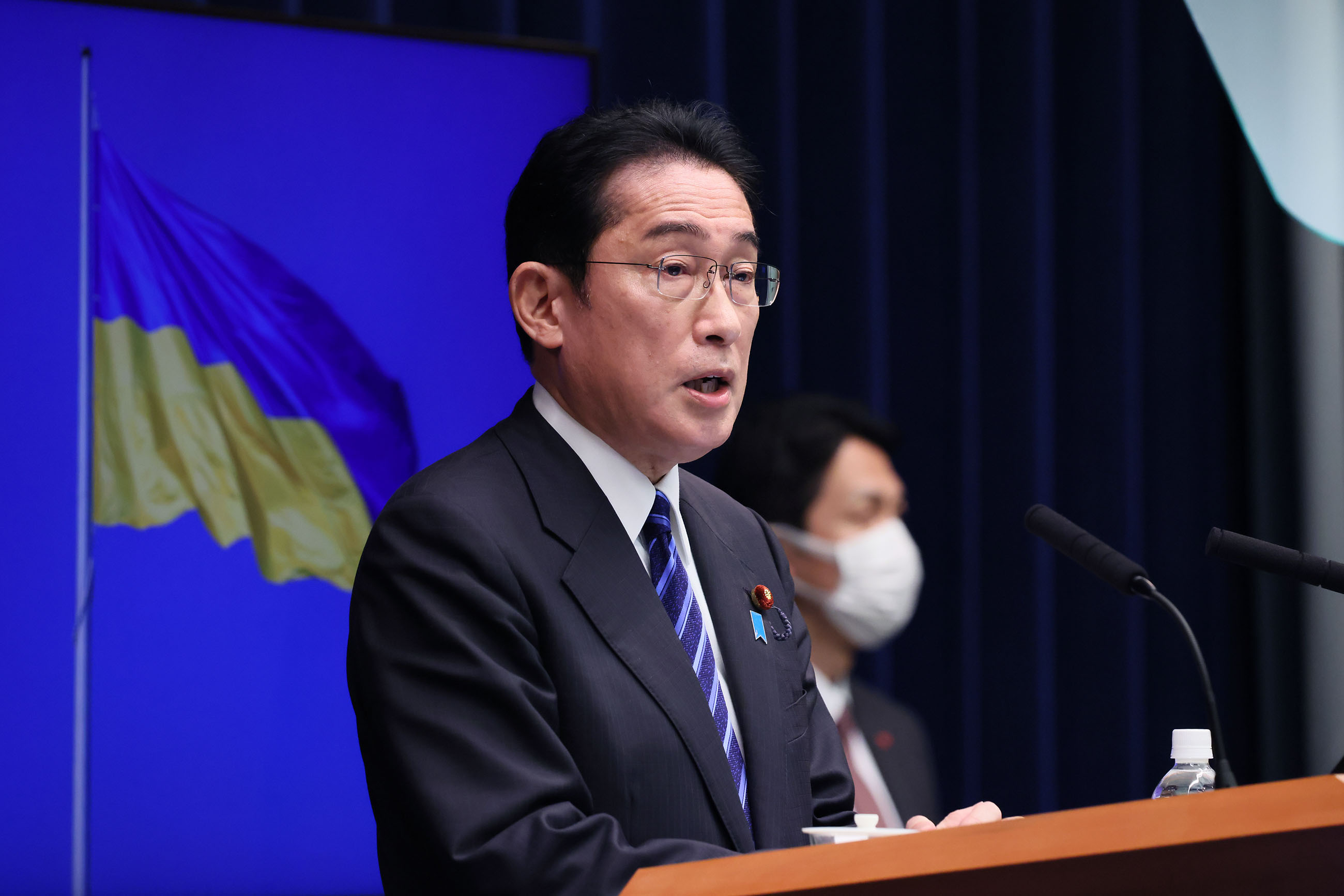 Prime Minister Kishida making an opening statement (13)