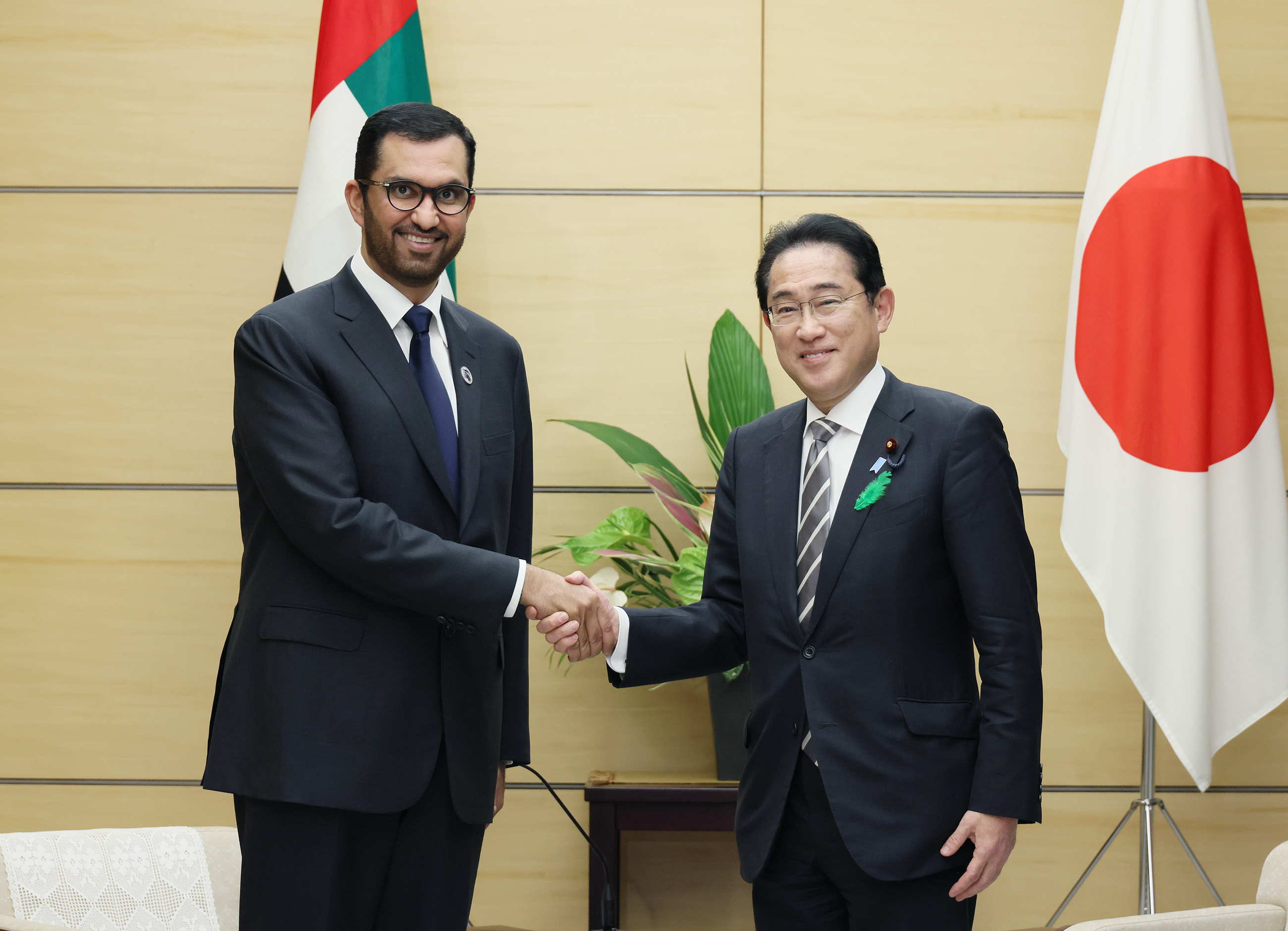 Courtesy Call from Minister of Industry and Advanced Technology and Special Envoy to Japan Sultan Al Jaber of the United Arab Emirates
