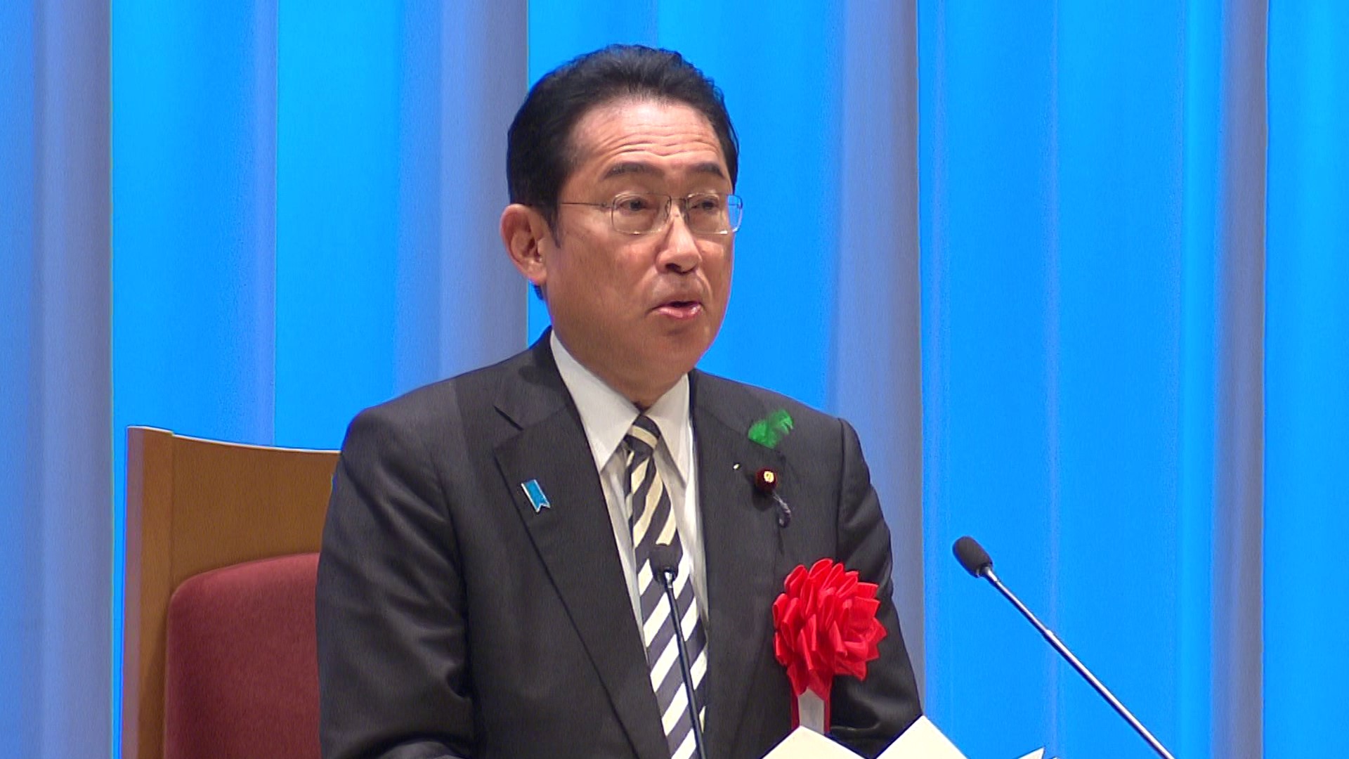 Prime Minister Kishida delivering a congratulatory address (2)