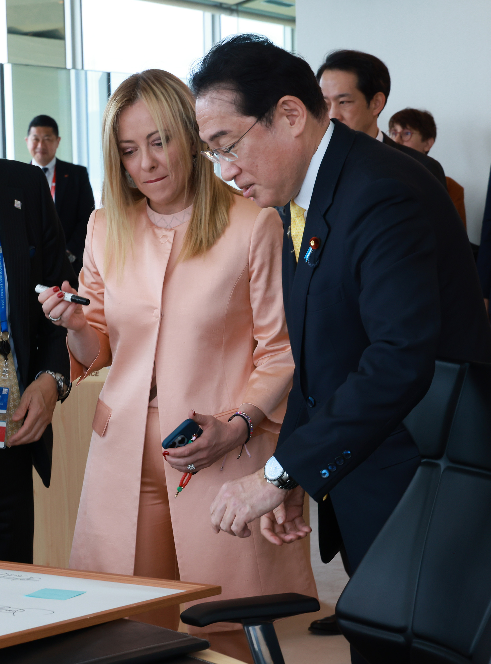 Prime Minister Kishida interacting with other leaders (6)