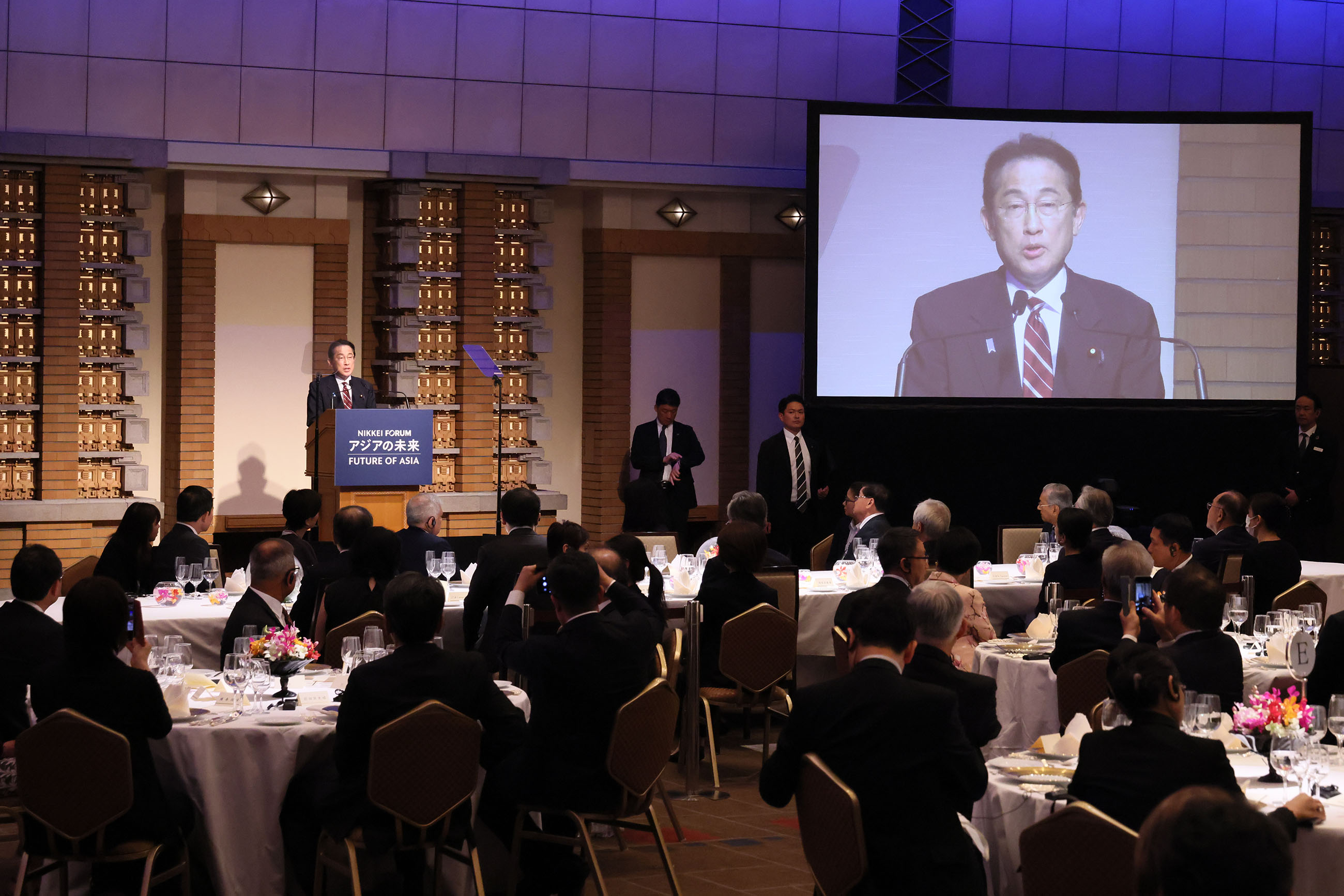 Prime Minister Kishida making a speech (2)