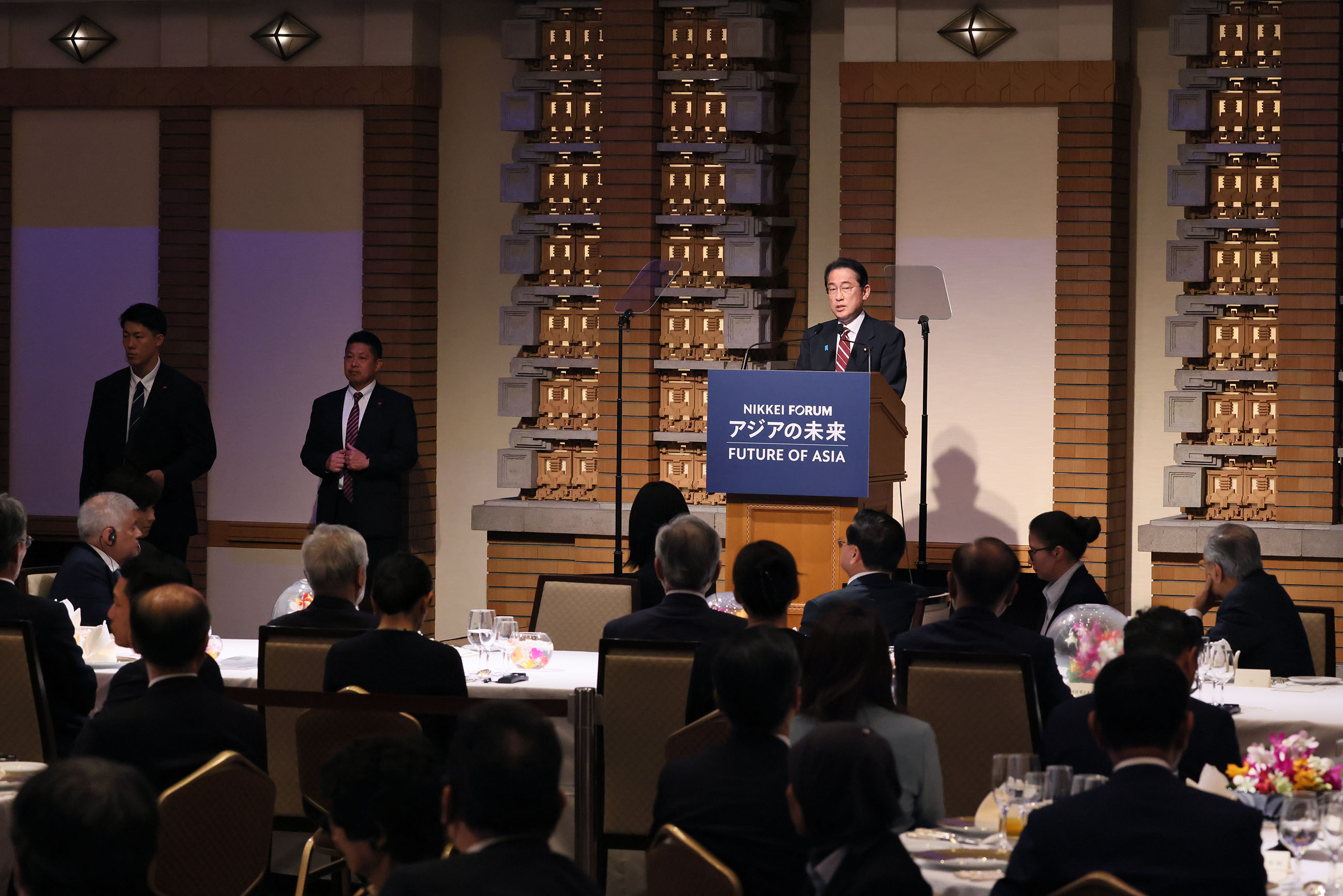 Prime Minister Kishida making a speech (5)