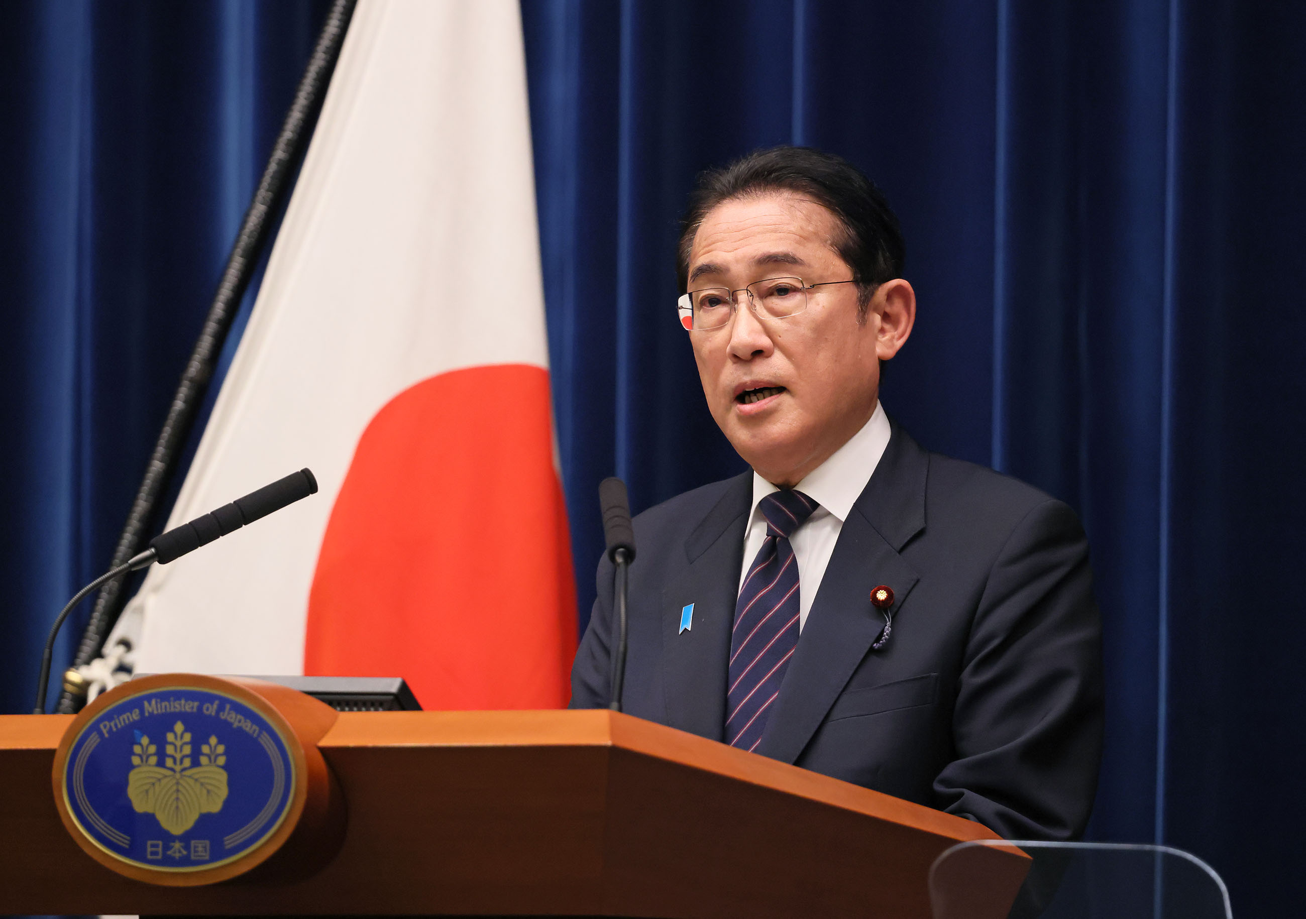 Prime Minister Kishida answering questions from the journalists (3)