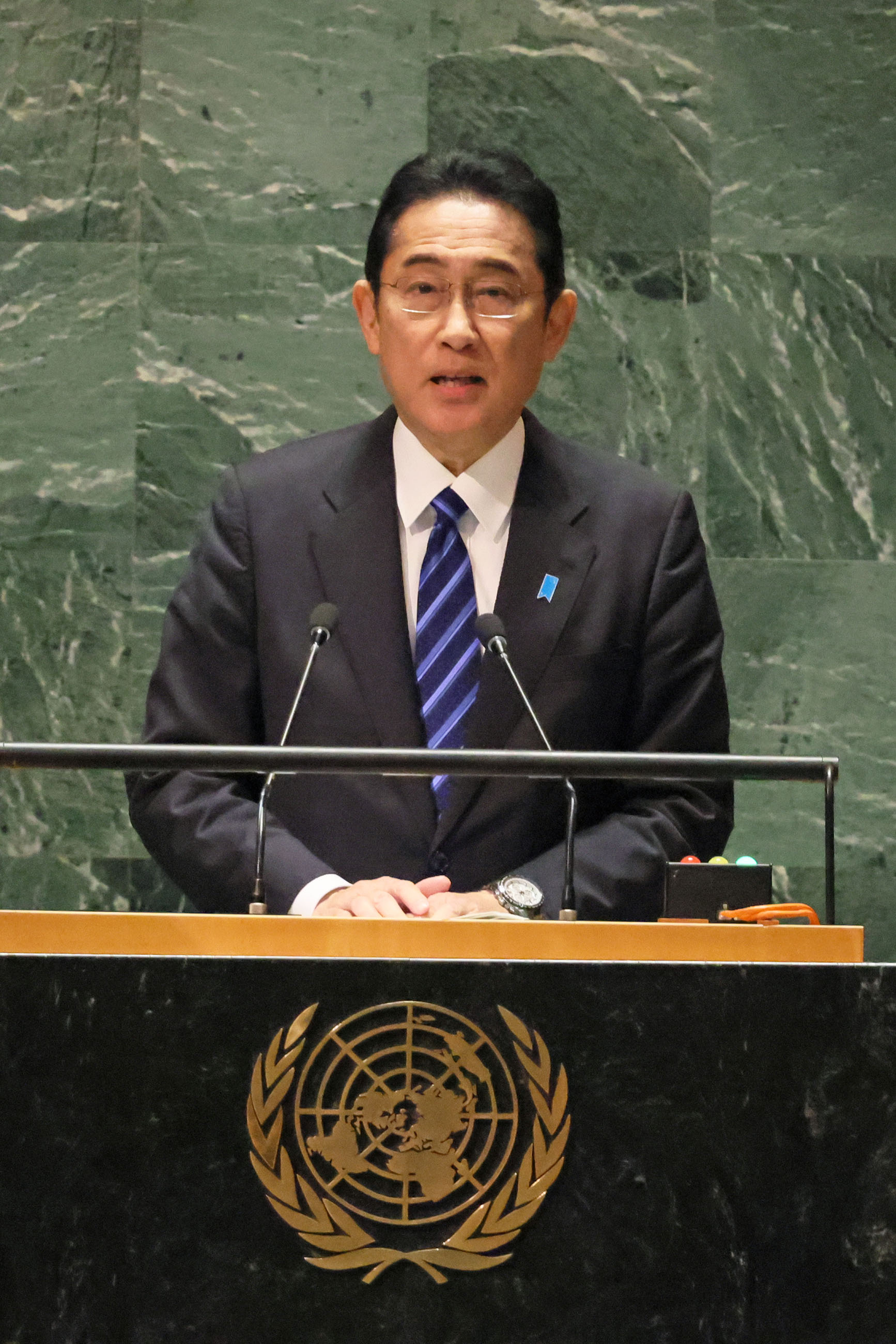 Prime Minister Kishida delivering an address at the United Nations General Assembly (3)