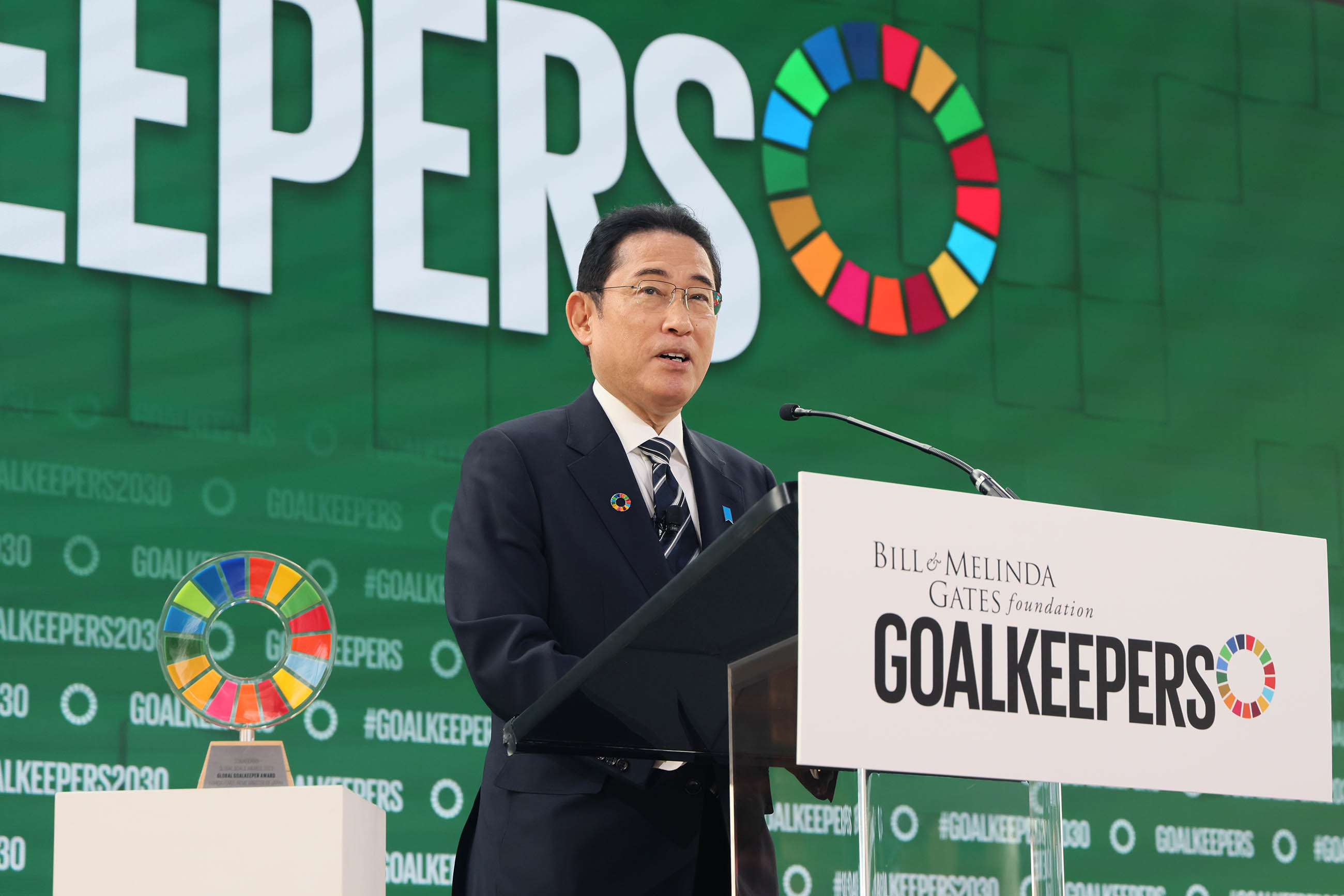 Prime Minister Kishida attending the Global Goalkeepers Award 2023 ceremony (3)
