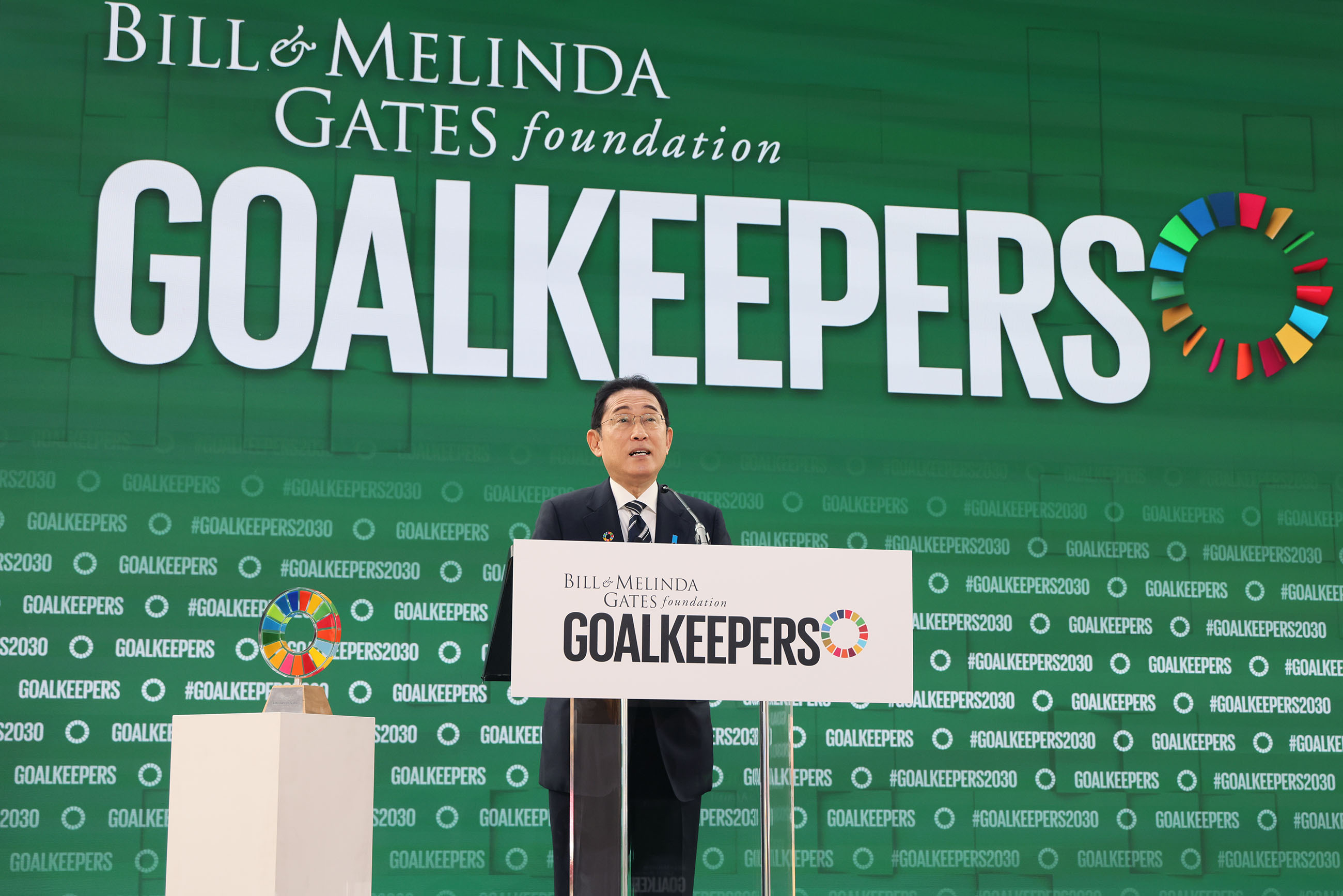 Prime Minister Kishida attending the Global Goalkeepers Award 2023 ceremony (4)