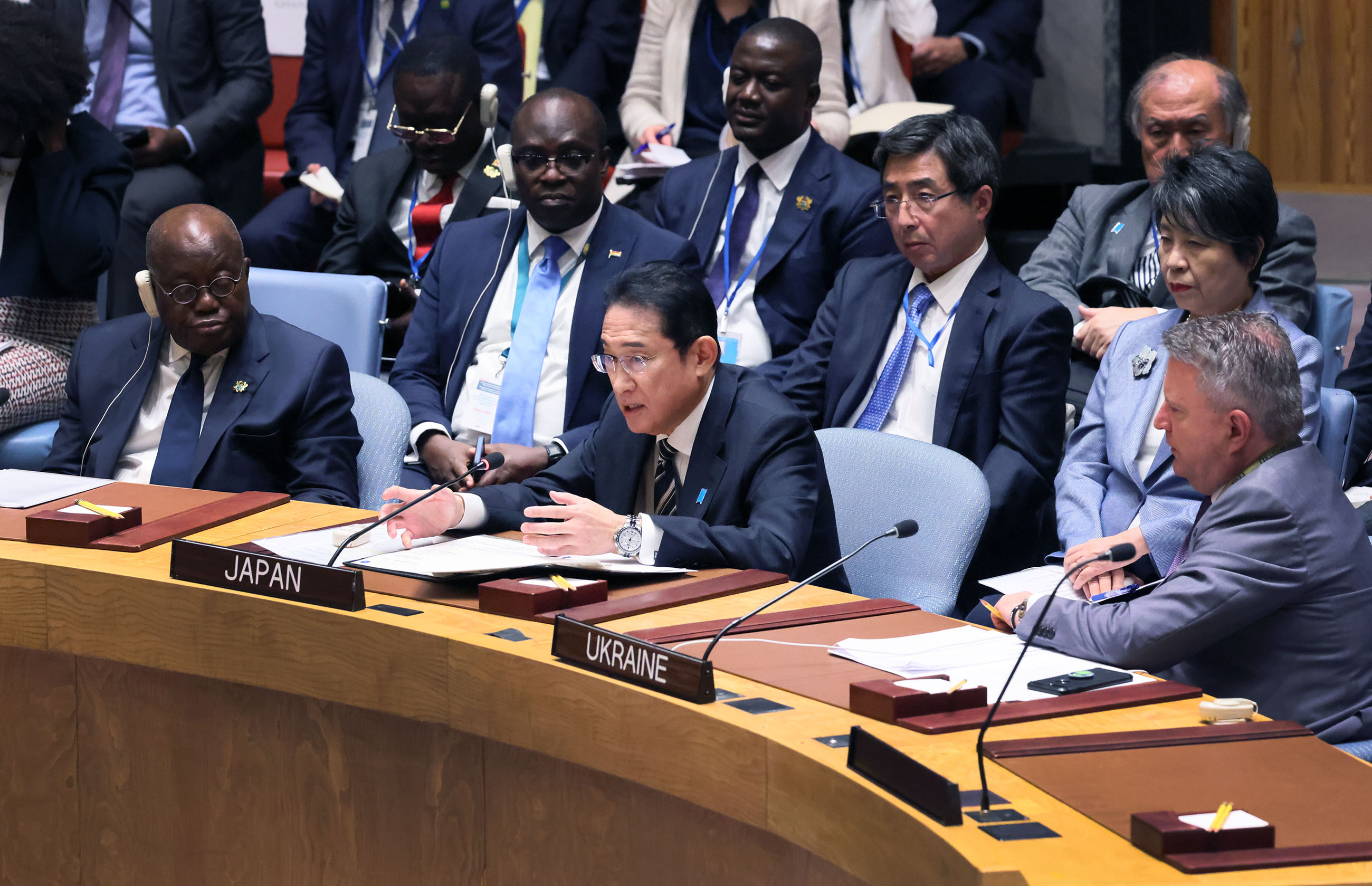 Prime Minister Kishida attending the Security Council High Level Open Debate on “Upholding the purposes and principles of the UN Charter through effective multilateralism: maintenance of peace and security of Ukraine” (4)