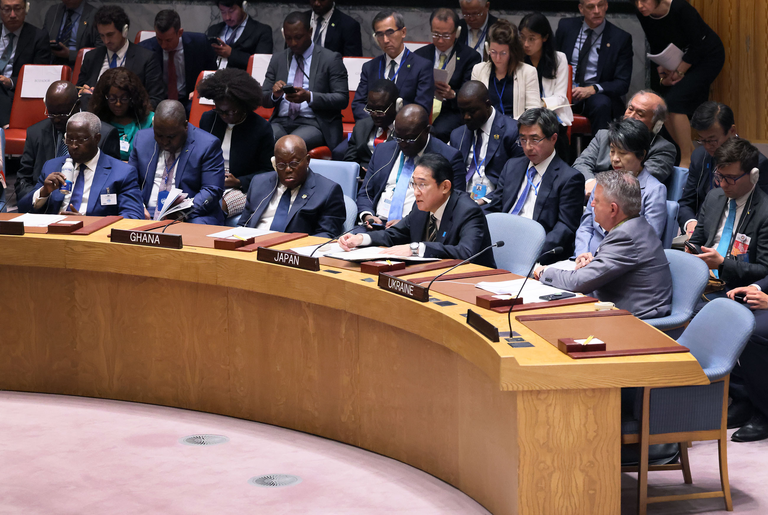 Prime Minister Kishida attending the Security Council High Level Open Debate on “Upholding the purposes and principles of the UN Charter through effective multilateralism: maintenance of peace and security of Ukraine” (5)