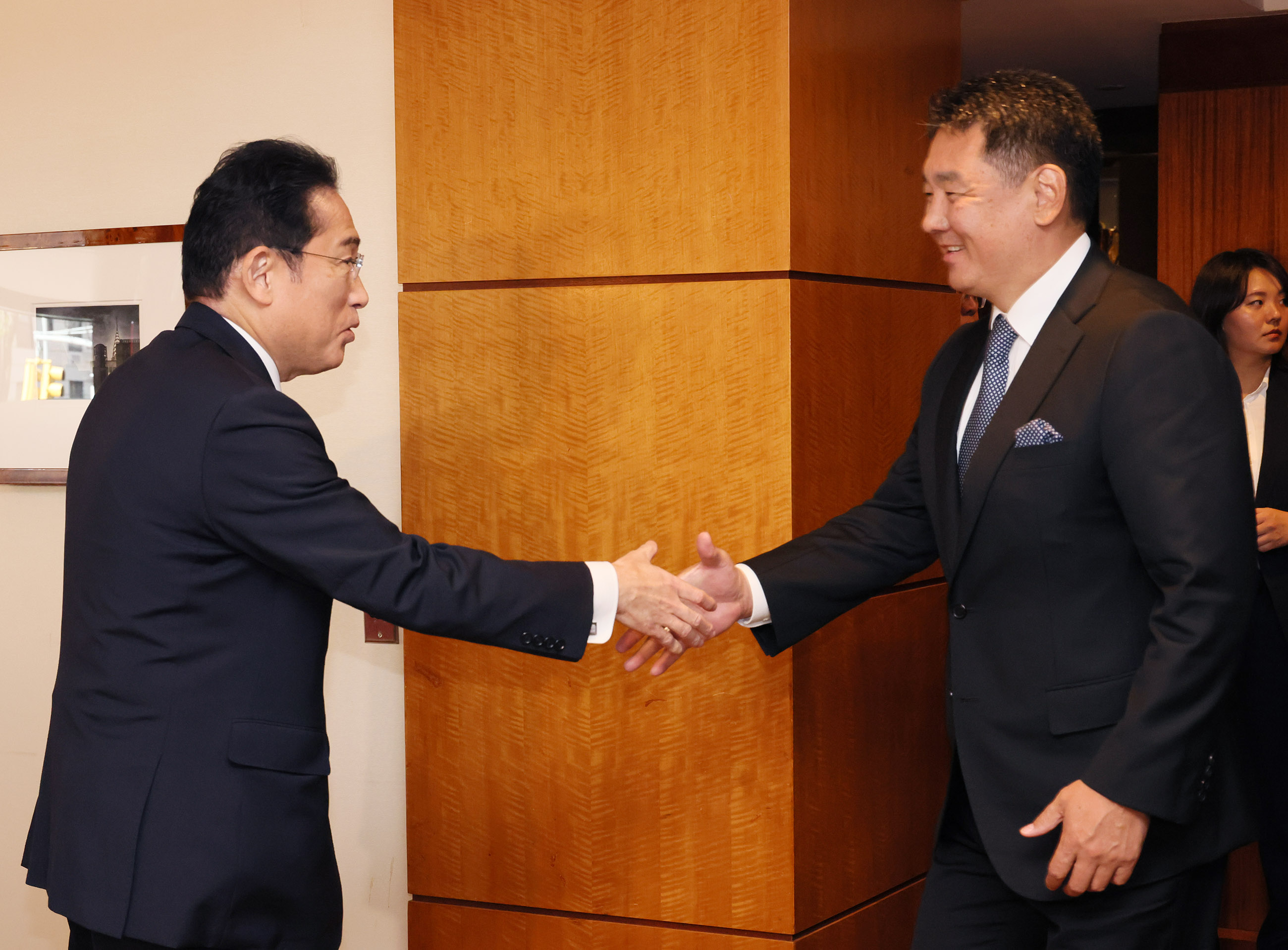 Japan-Mongolia Leaders’ Working Lunch (1)