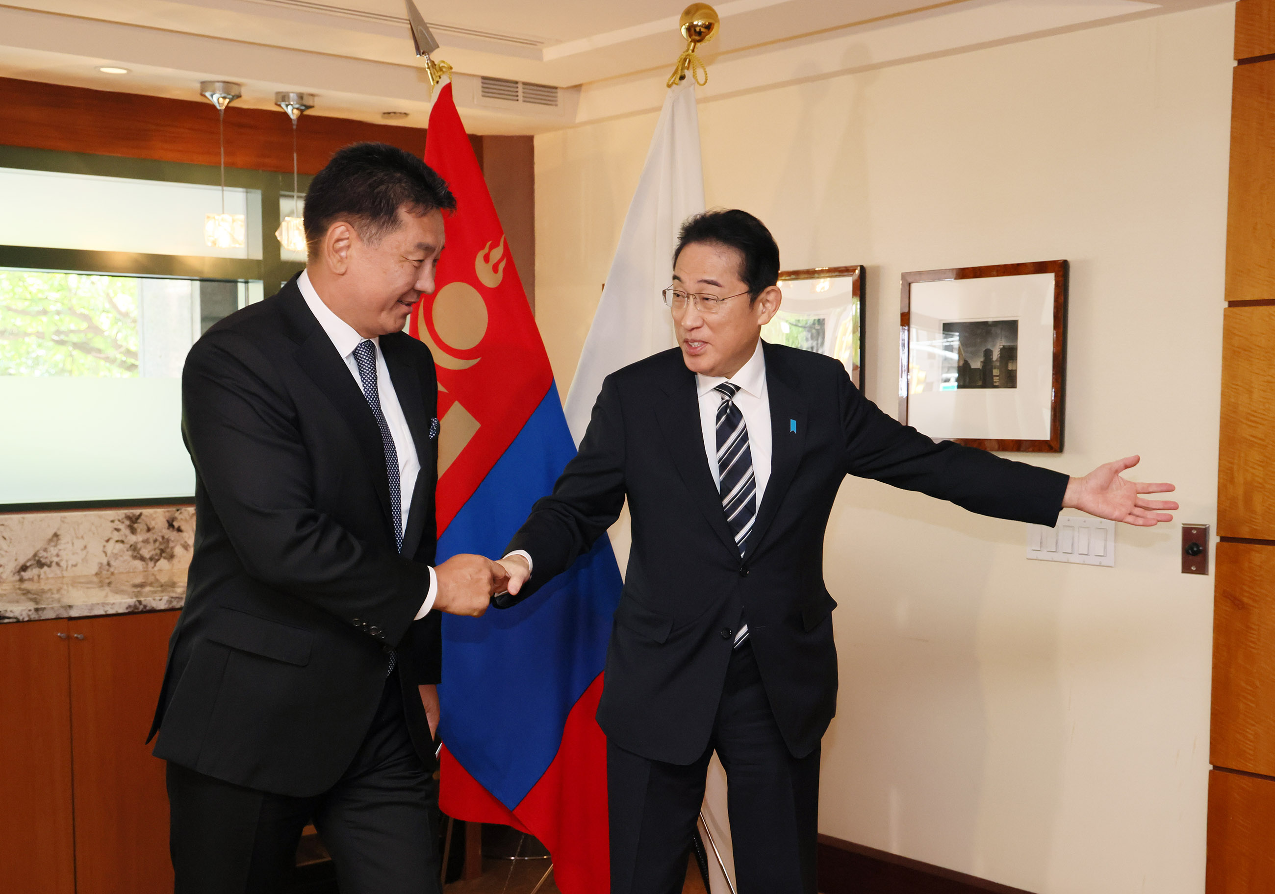 Japan-Mongolia Leaders’ Working Lunch (4)