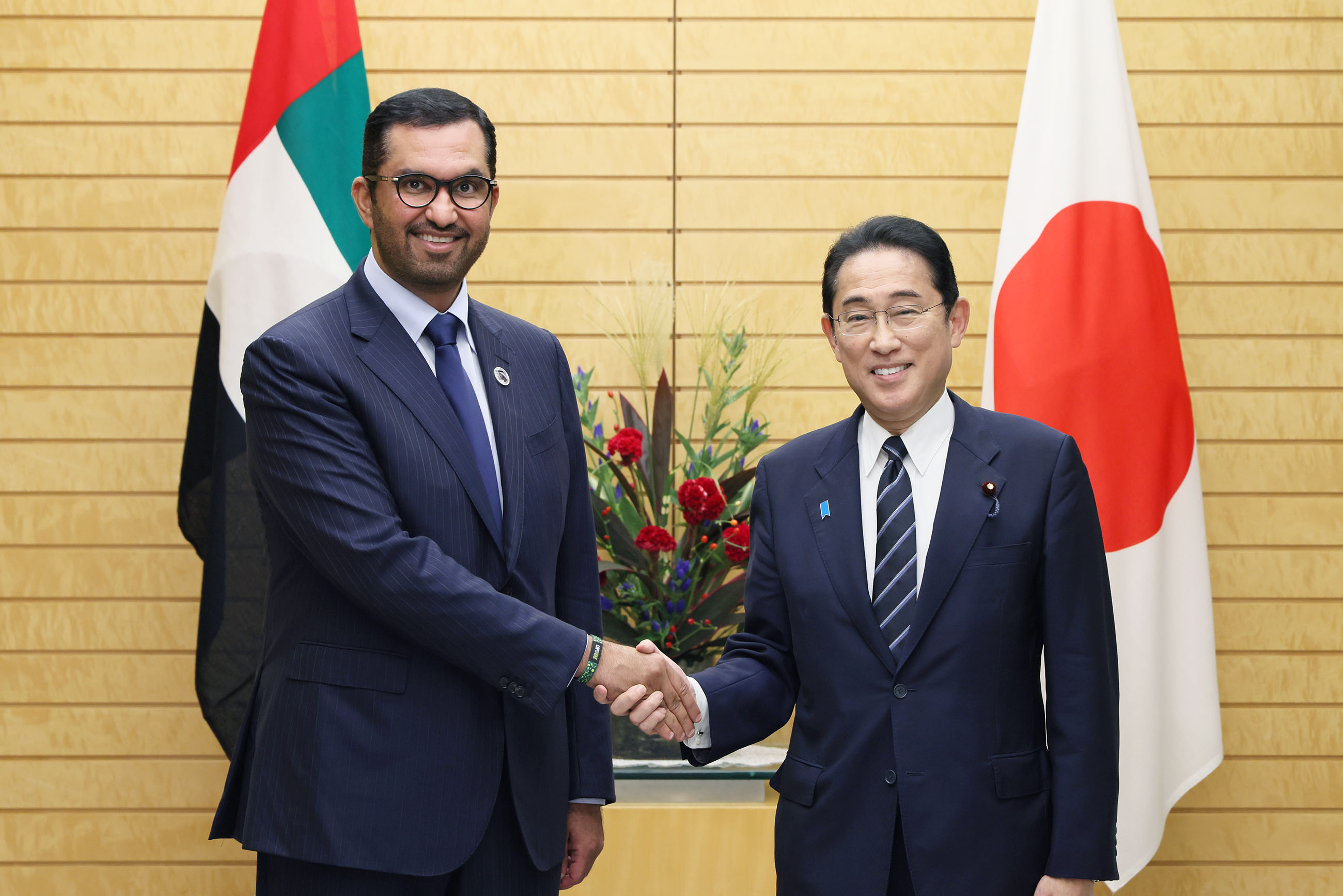 Courtesy Call from Minister of Industry and Advanced Technology and Special Envoy to Japan Sultan Al Jaber of the United Arab Emirates