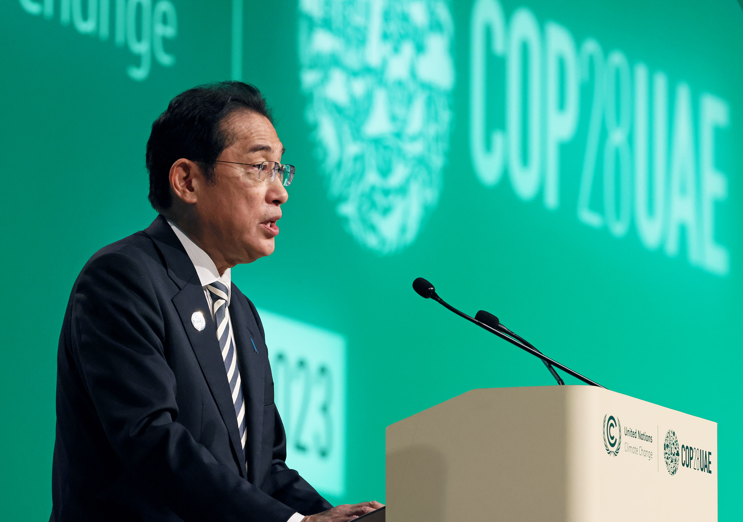 Prime Minister Kishida making a statement at the high-level segment (4)