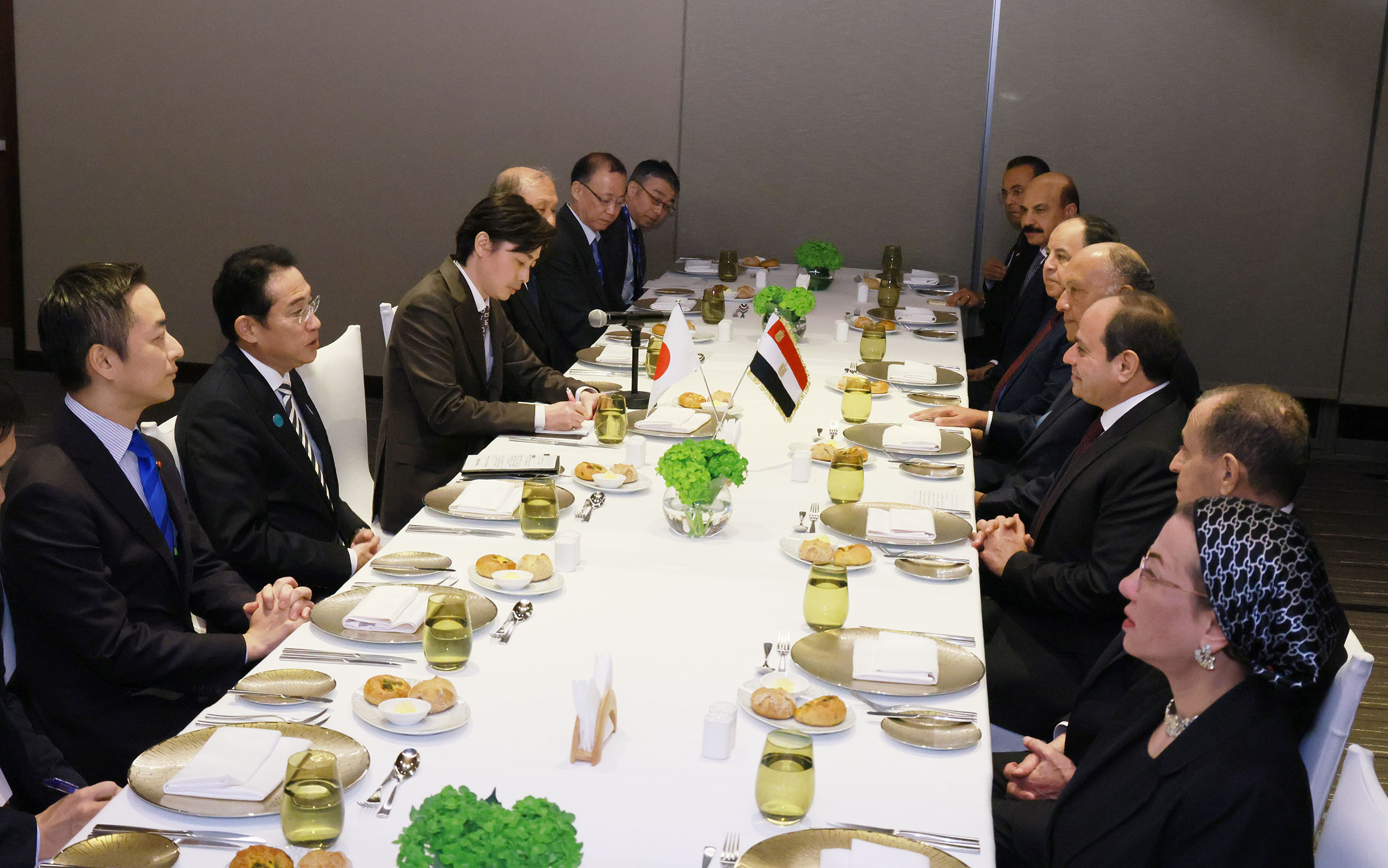 Japan-Egypt Summit Working Dinner (2)