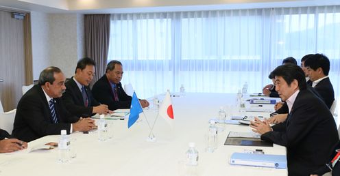 Photograph of the Japan-Micronesia Summit Meeting