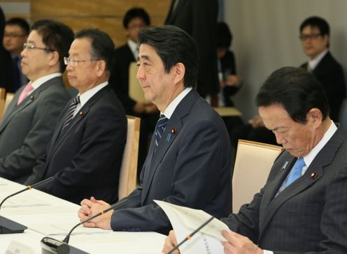 Photograph of the Prime Minister attending the meeting (1)