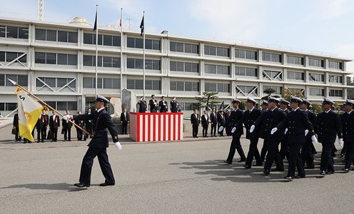 Photograph of the Prime Minister observing the parade (2)