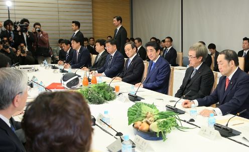 Photograph of the Prime Minister making a statement (3)