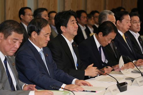 Photograph of the Prime Minister attending the meeting (1)