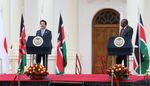 Photograph of the Japan-Kenya joint announcement (1)