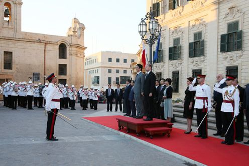 Photograph of the welcome ceremony (1)