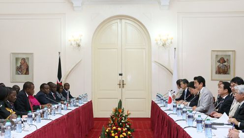 Photograph of the Japan-Kenya Summit Meeting