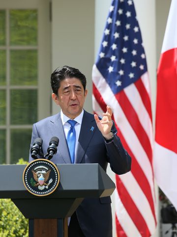 Photograph of the Japan-U.S. joint press conference (2)