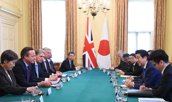 Photograph of the Japan-UK Summit Meeting