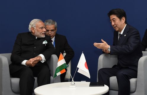 Photograph of the Japan-India Summit Meeting