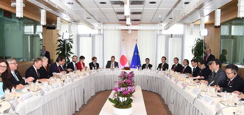 Photograph of the Japan-EU Summit Meeting