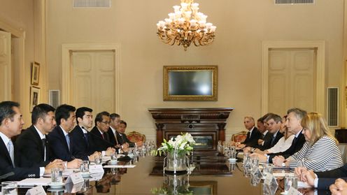 Photograph of the Japan-Argentina Summit Meeting
