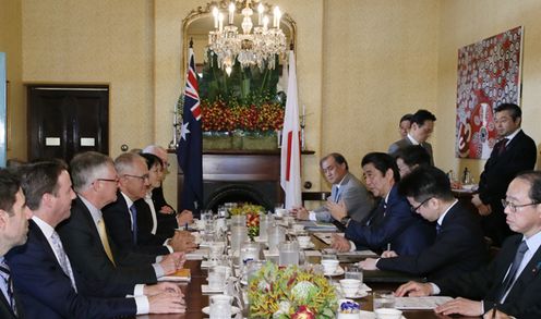 Photograph of the Japan-Australia Summit Meeting