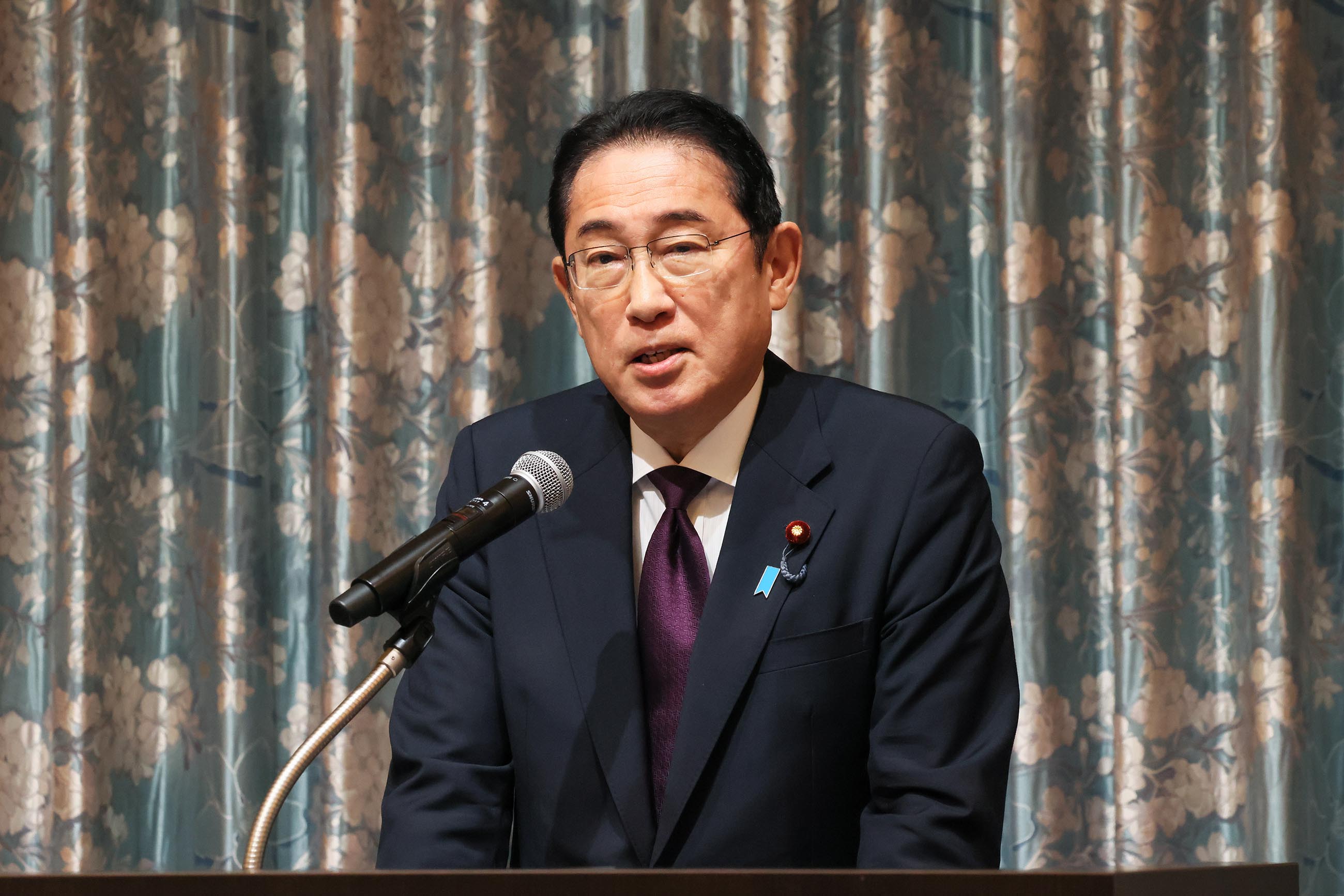 Prime Minister Kishida delivering an address (1)