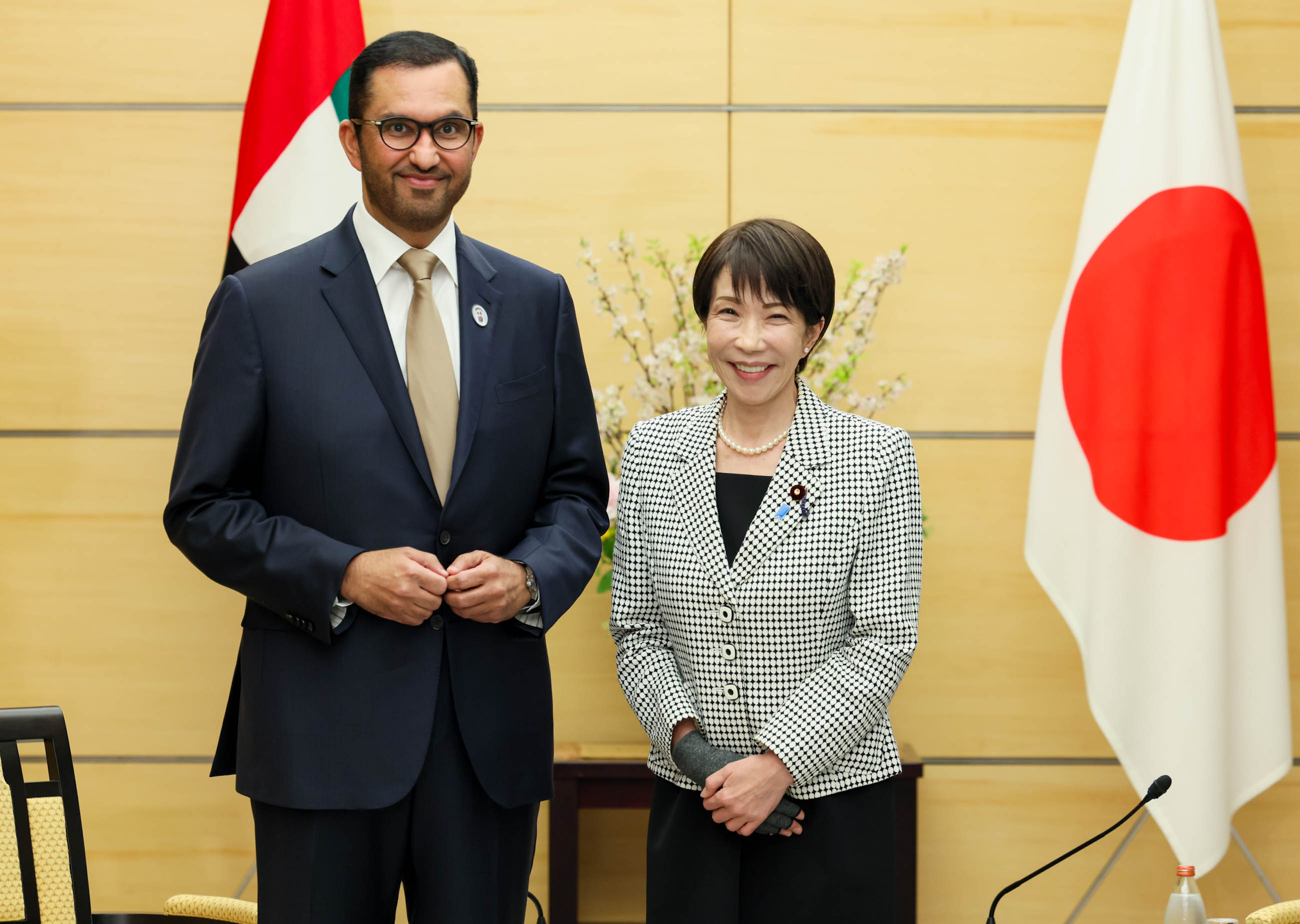 Courtesy Call from H.E. Dr. Sultan Al Jaber, Minister of Industry and Advanced Technology and Special Envoy of the United Arab Emirates to Japan