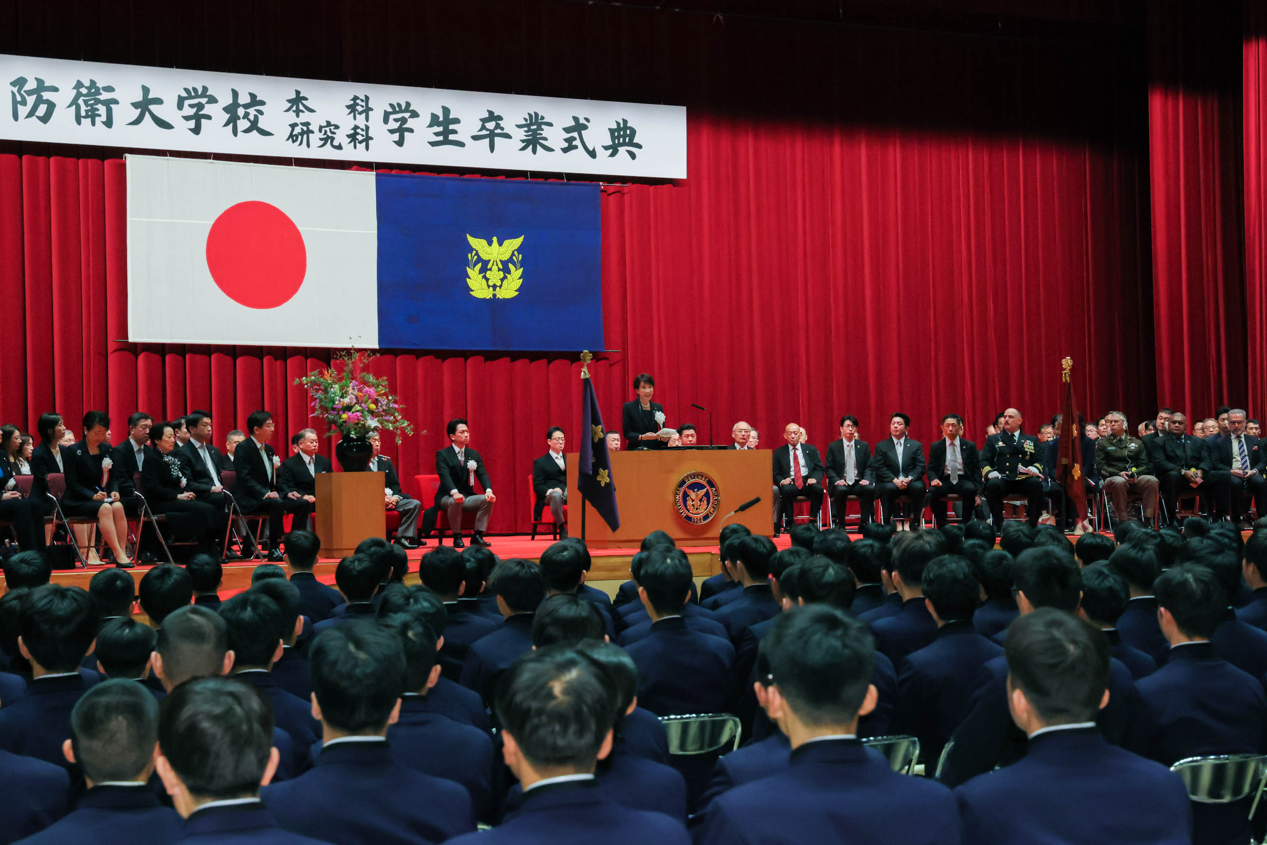 Prime Minister Takaichi delivering an address (3)