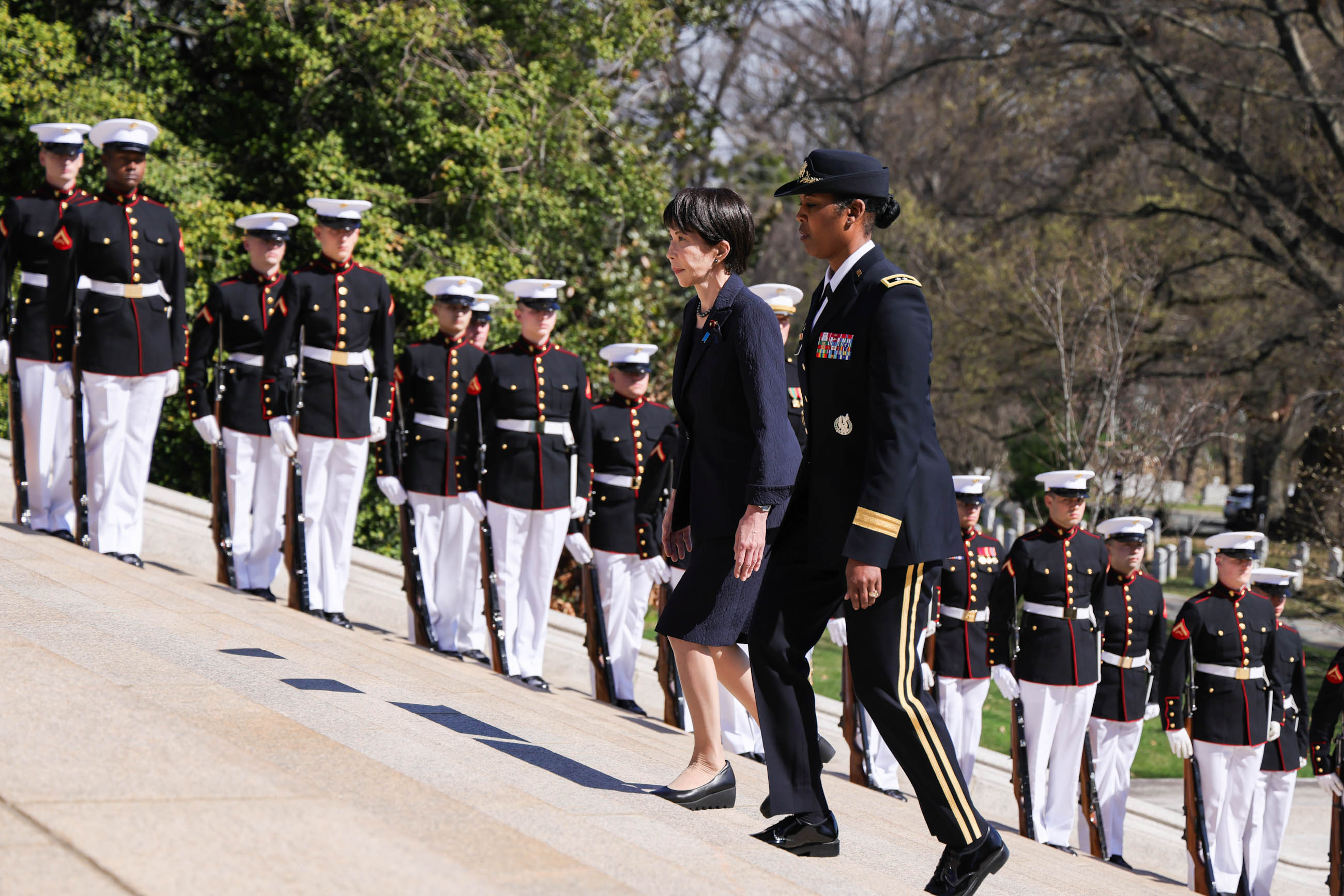 Prime Minister Takaichi visiting Arlington National Cemetery (7)