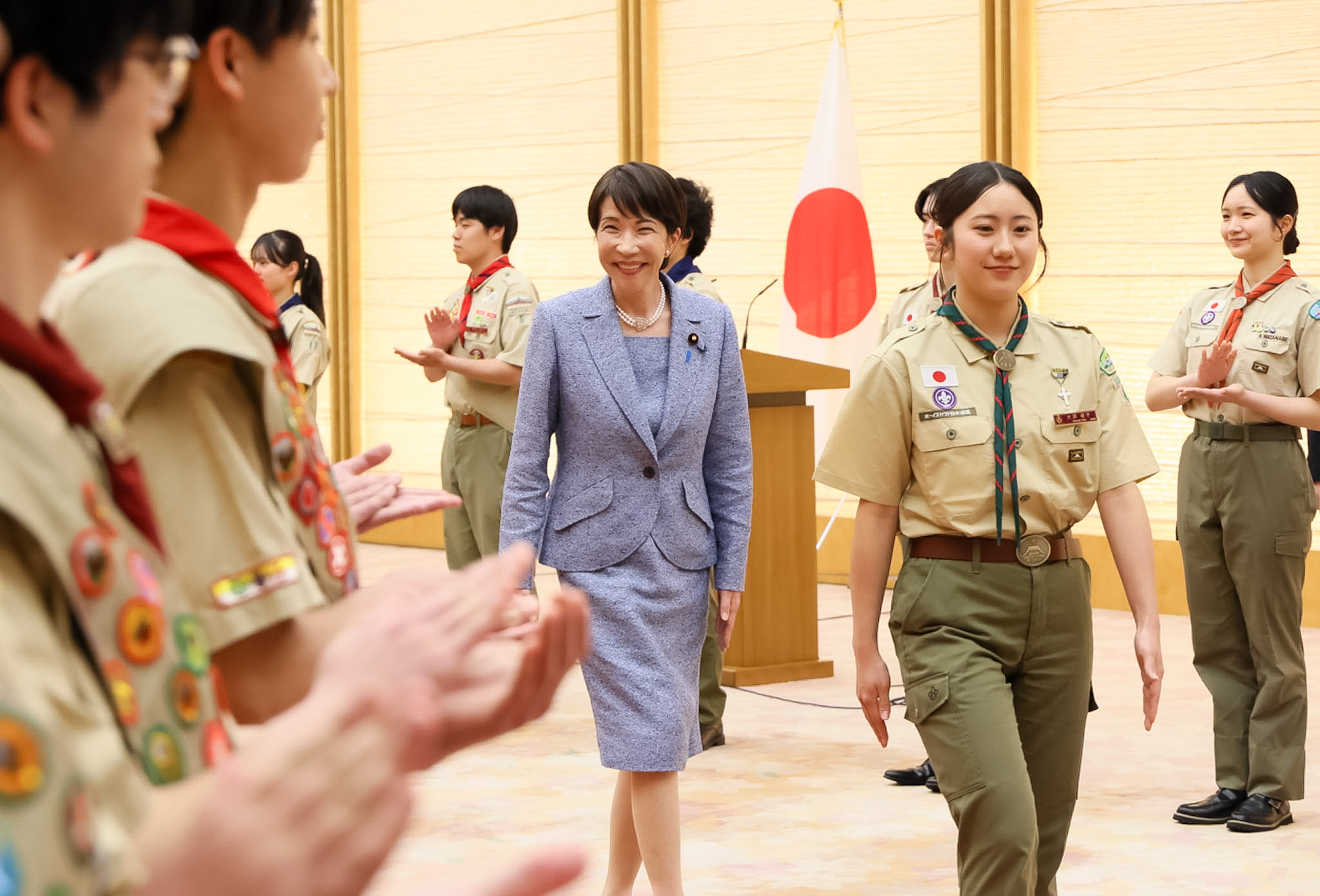 Prime Minister Takaichi receiving a courtesy call (1)