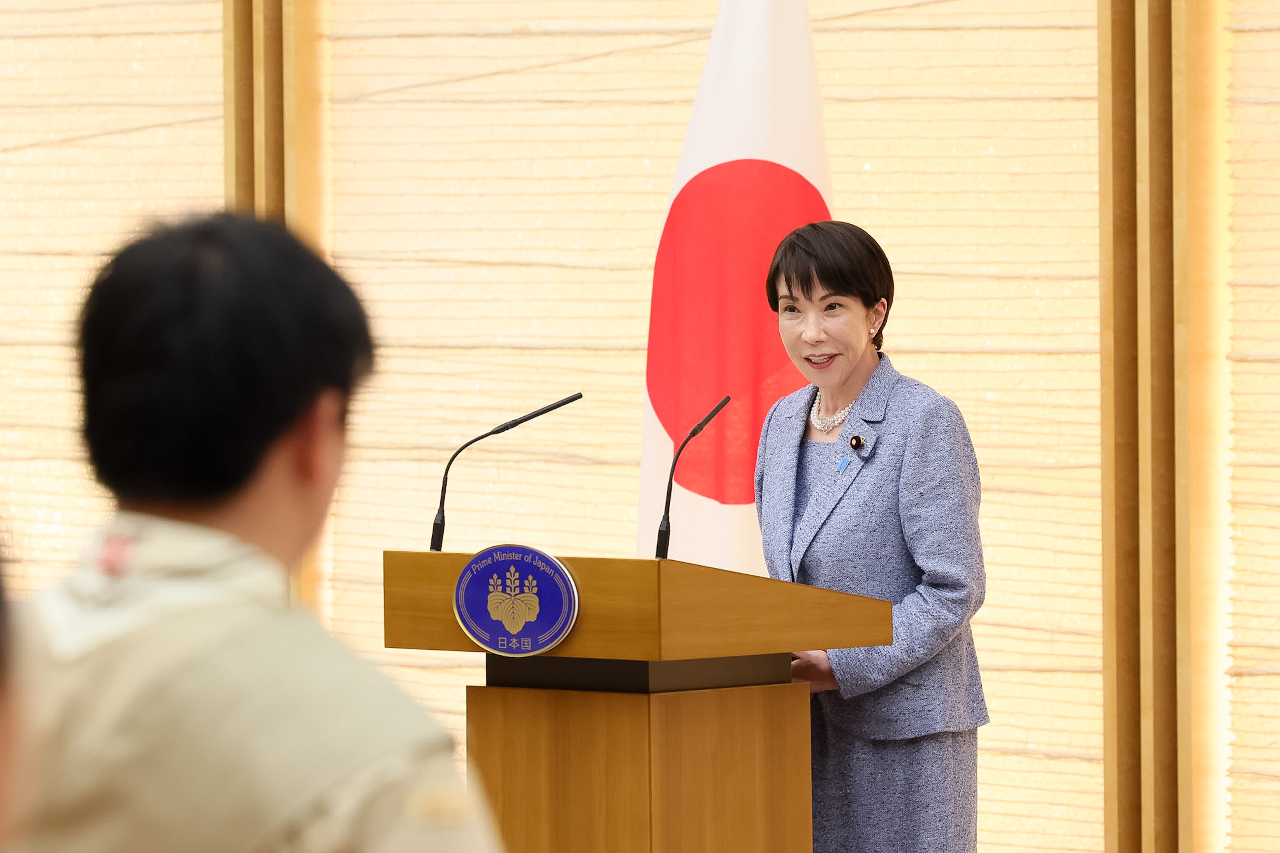Prime Minister Takaichi receiving a courtesy call (2)