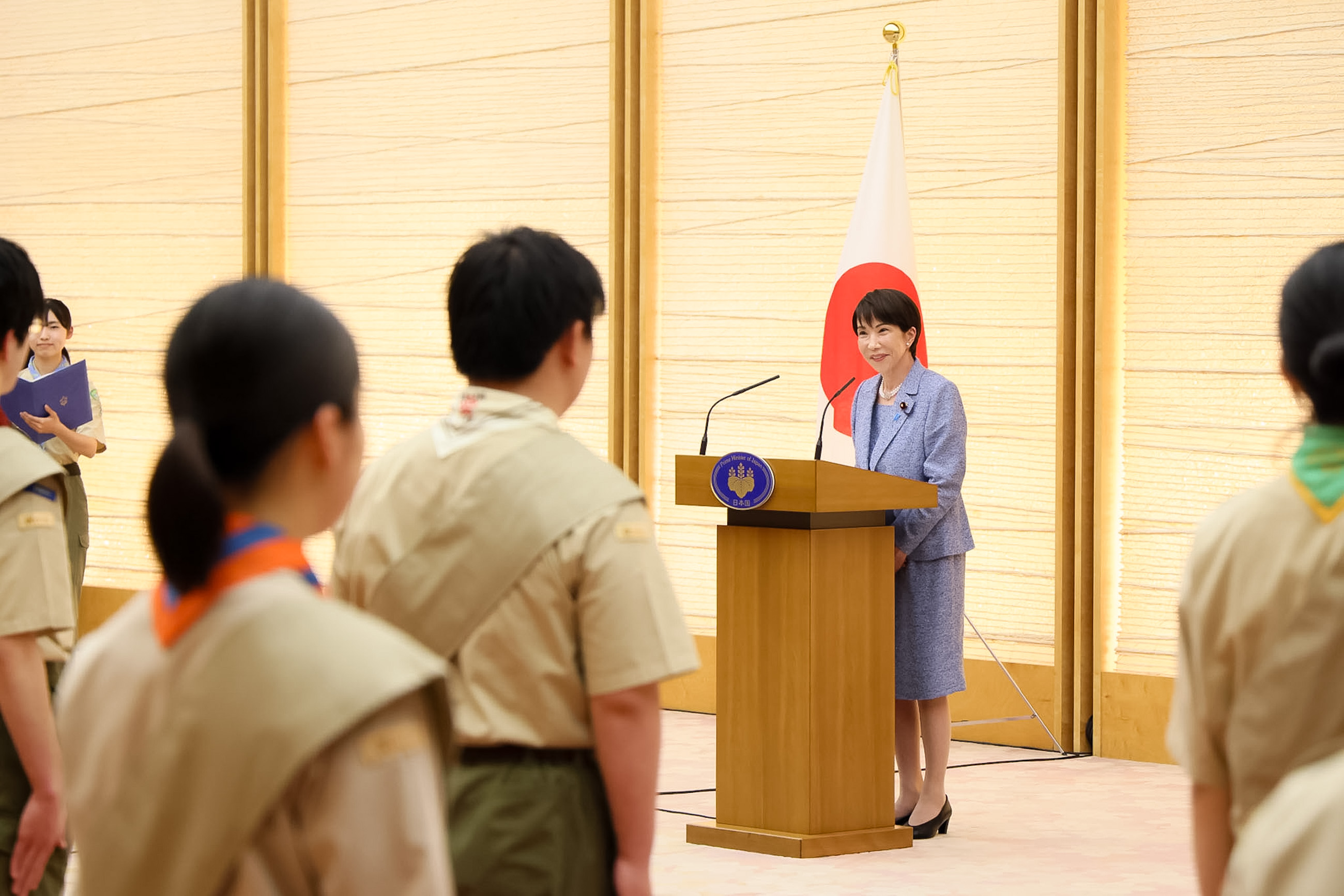 Prime Minister Takaichi receiving a courtesy call (3)