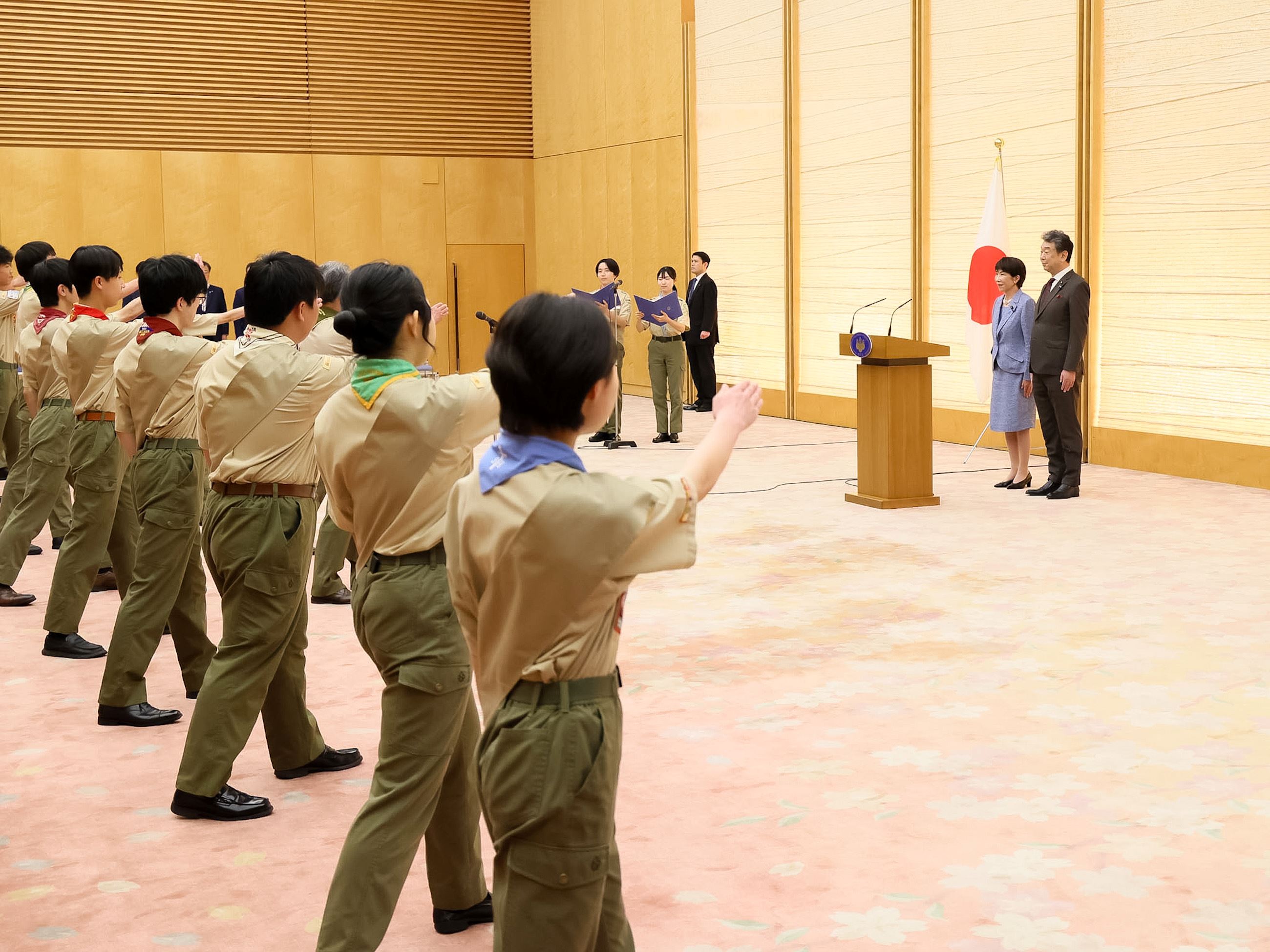 Prime Minister Takaichi receiving a courtesy call (6)